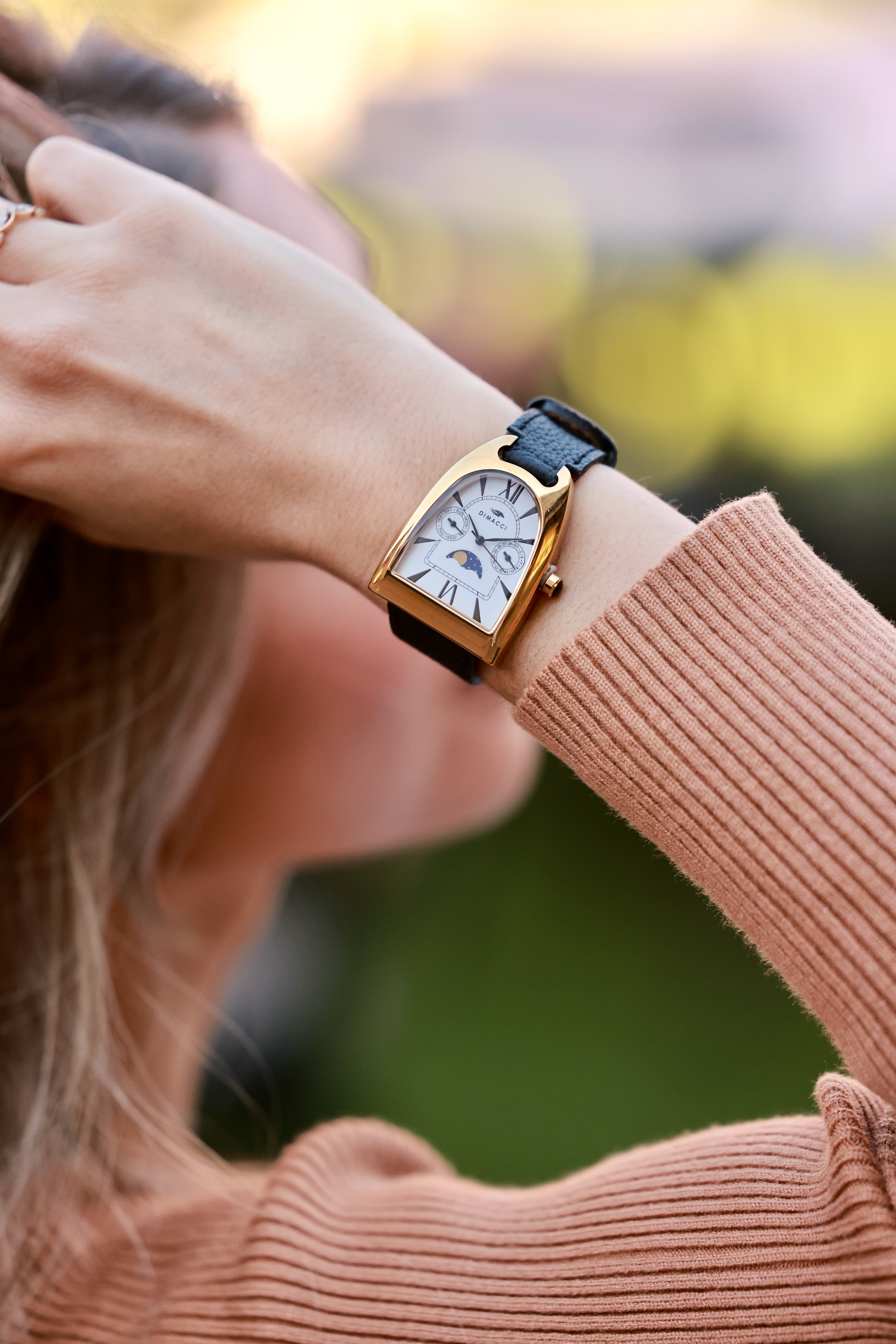 dimacci stylish equestrian deauville stirrup boyfriend watch