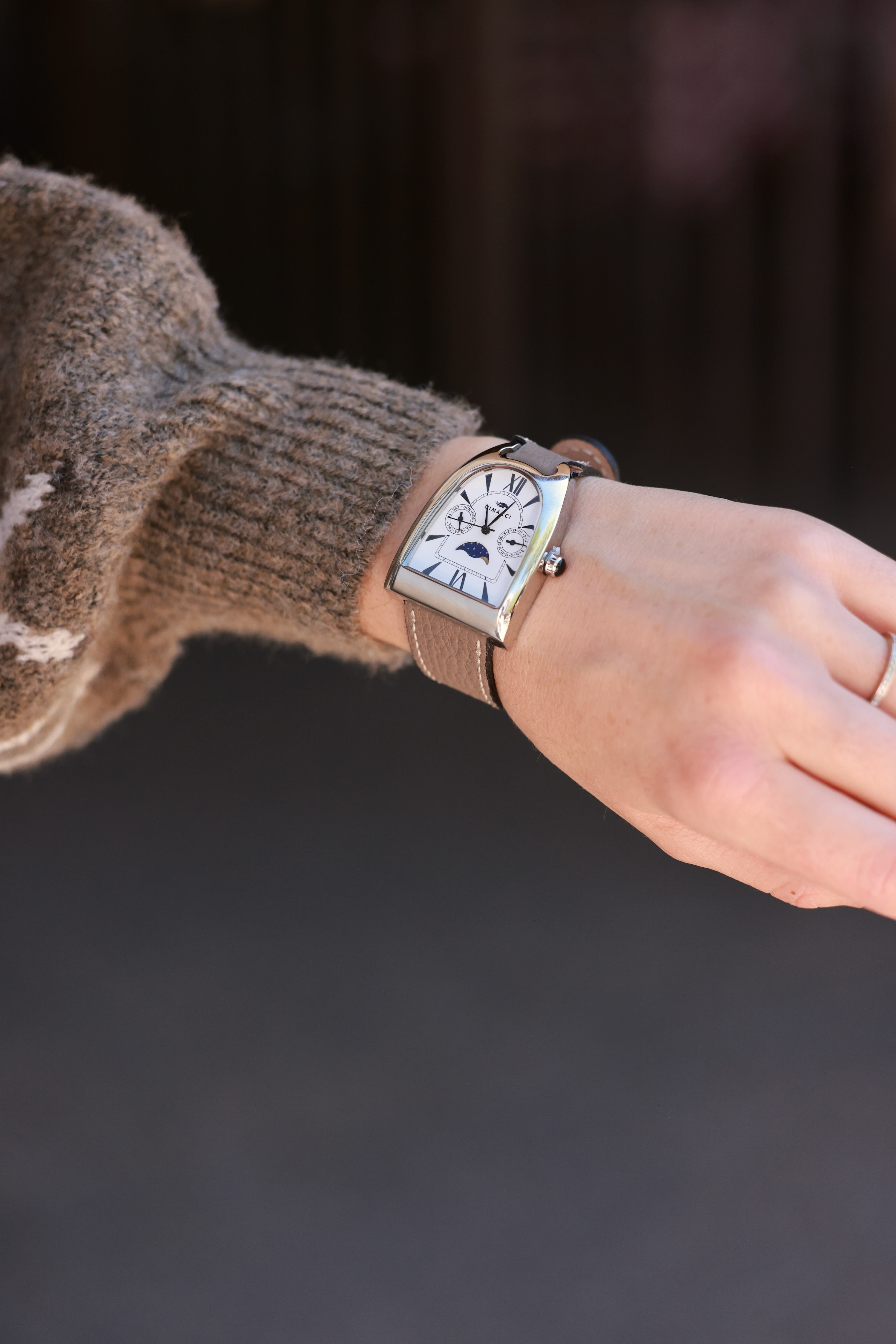 dimacci stylish equestrian deauville stirrup boyfriend watch