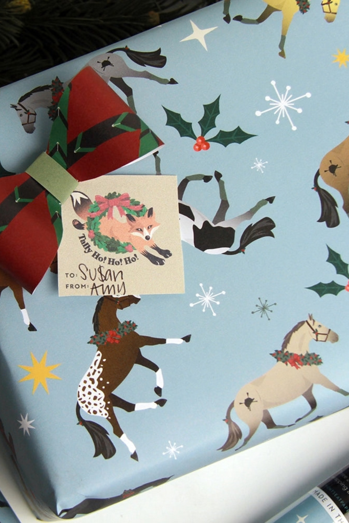 Deck The Stalls Holiday Gift Wrap Sheets