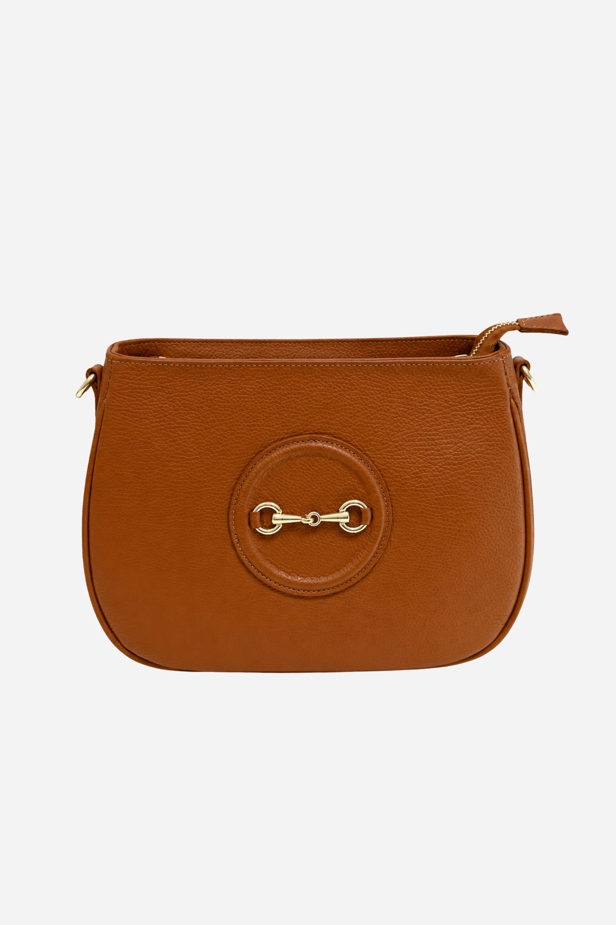 Della Leather Shoulder Bag - Camel