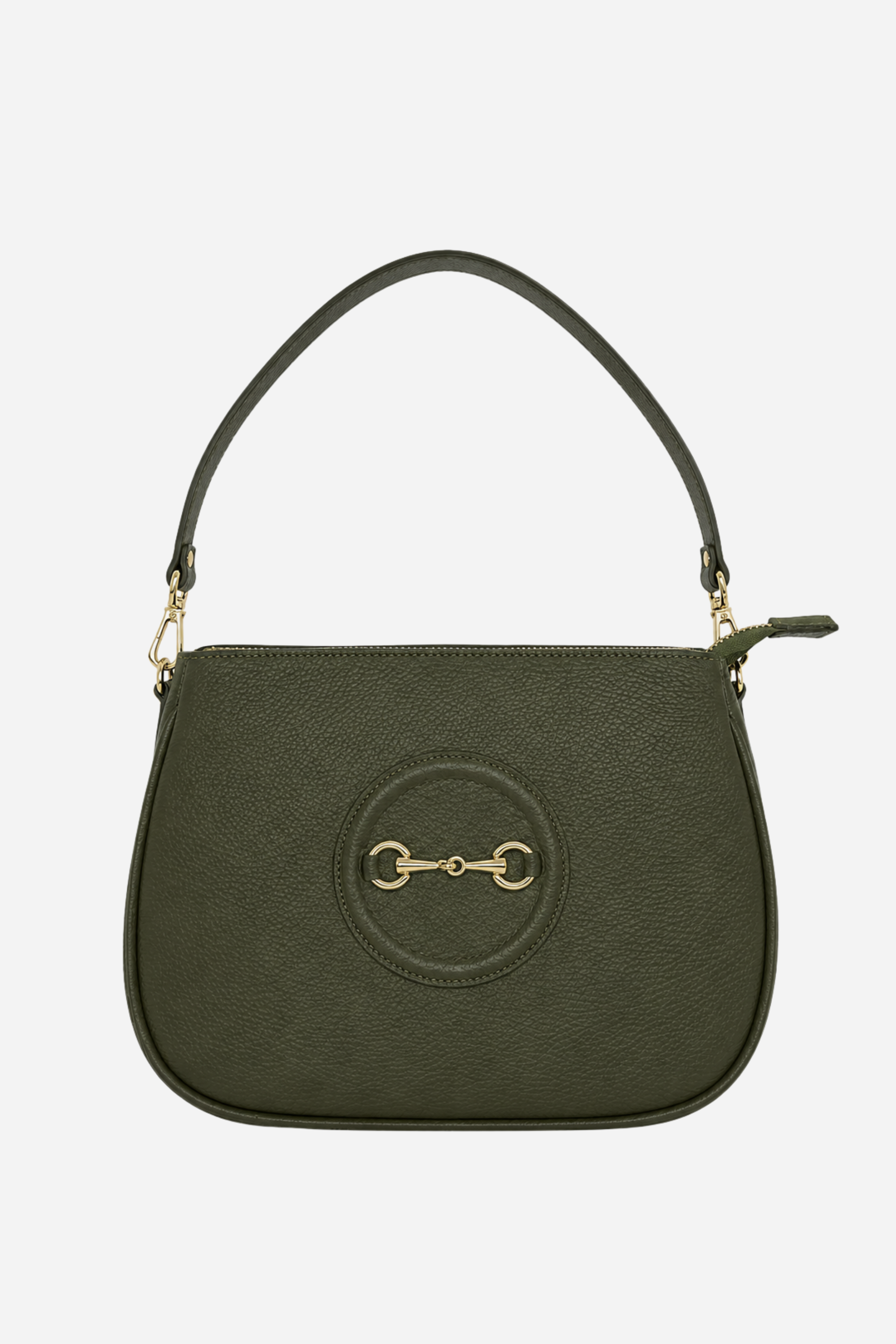 Della Leather Shoulder Bag - Olive