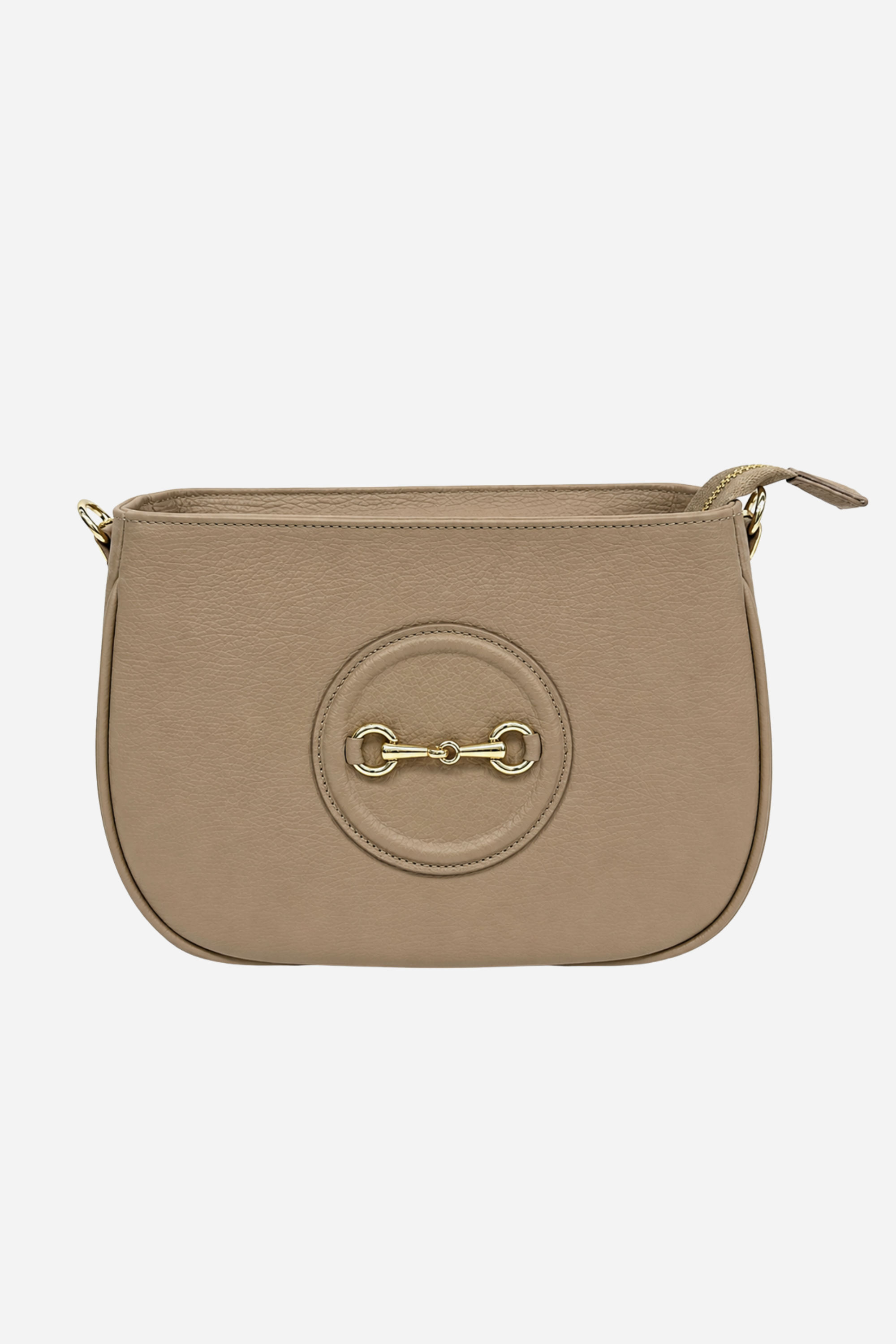 Della Leather Shoulder Bag - Taupe