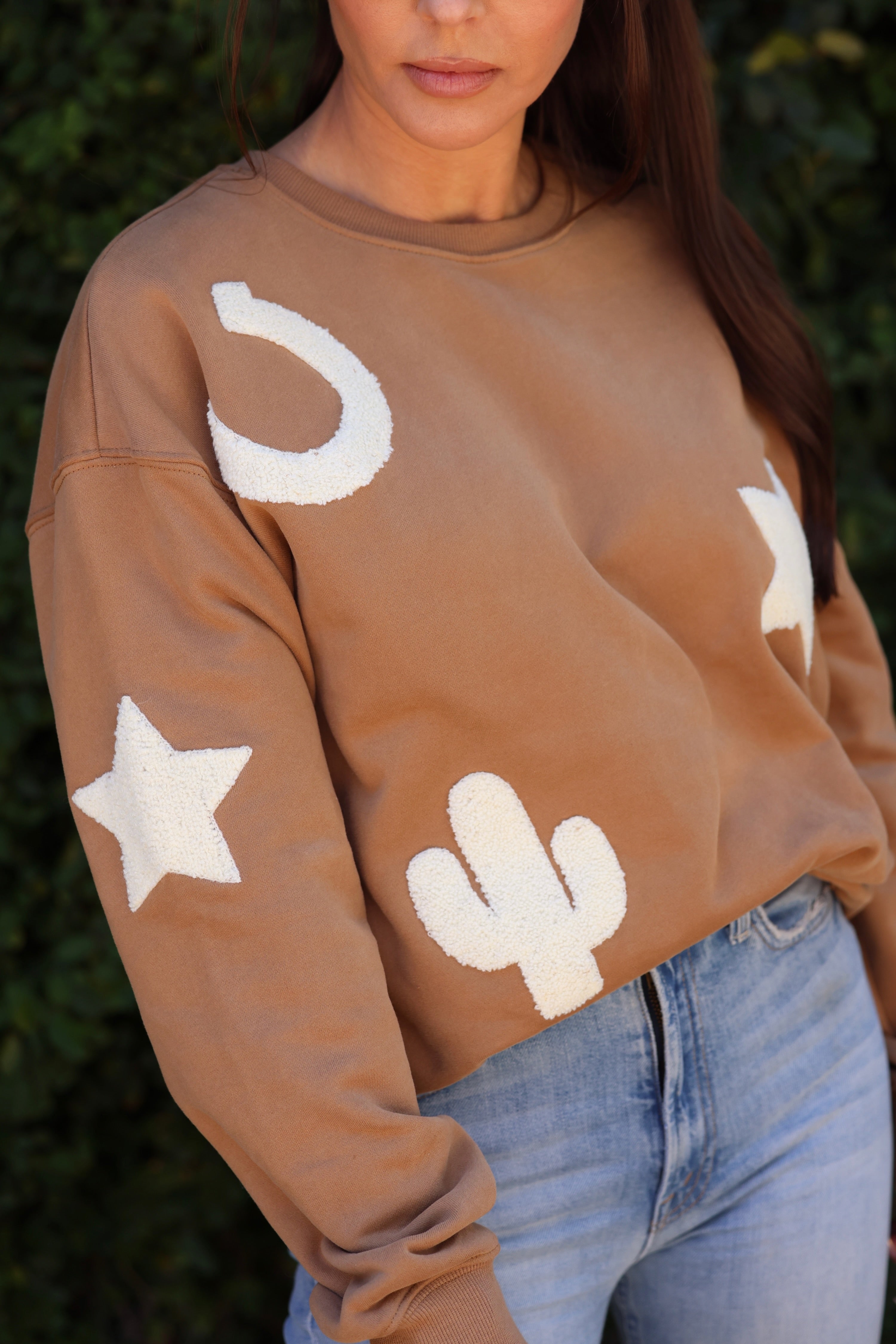 blue b stylish equestrian elle western sweatshirt