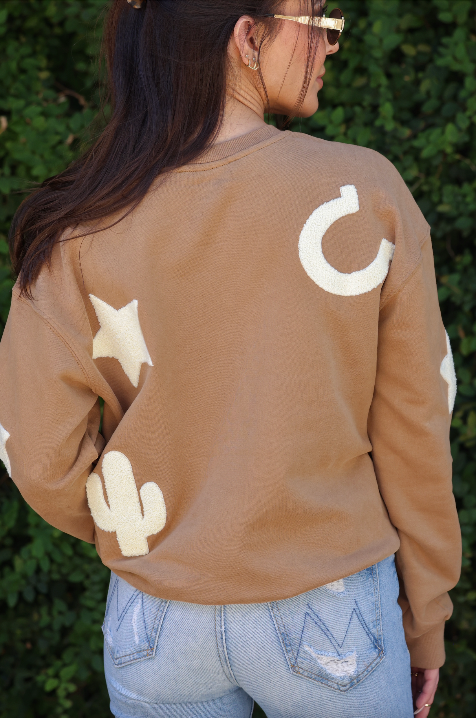 blue b stylish equestrian elle western sweatshirt