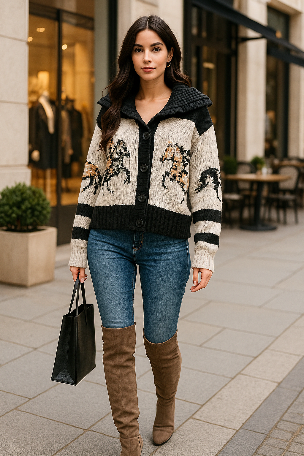 Elsa Galloping Horse Cardigan