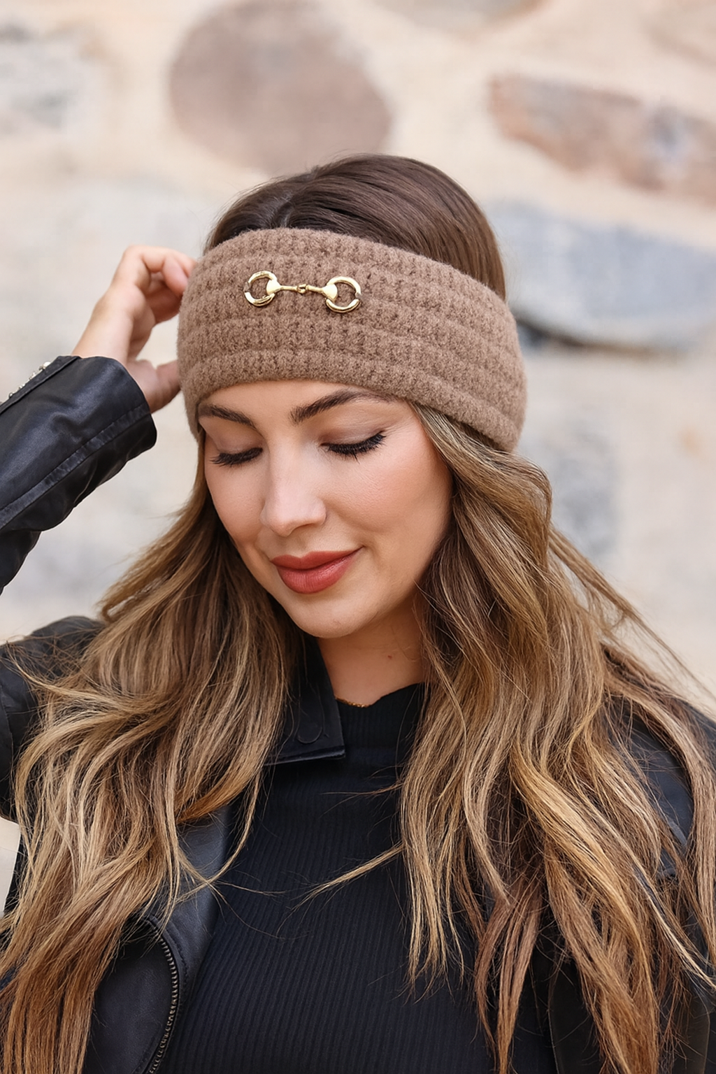 Elsie Knit Headband - Taupe