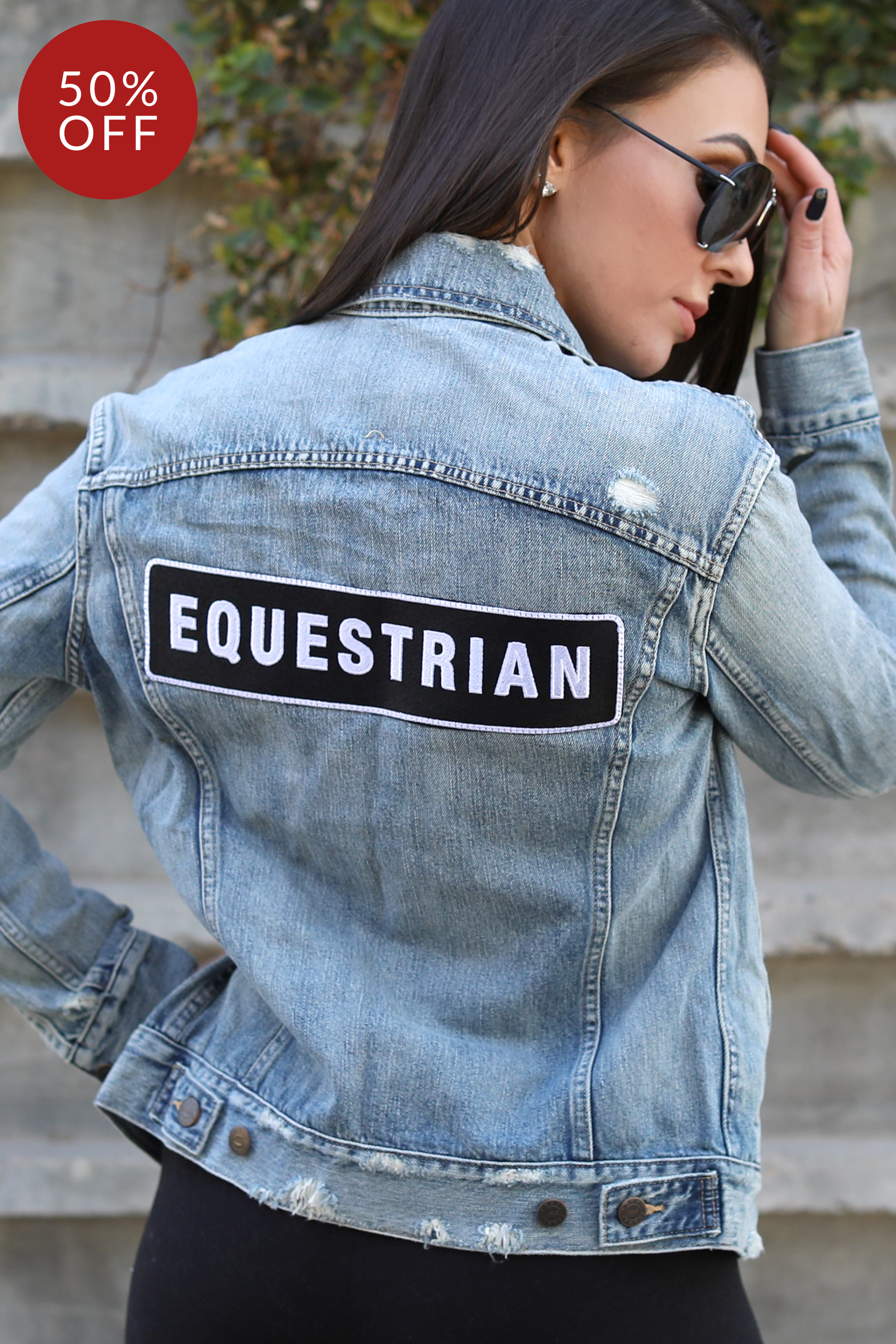 Equestrian Denim Jacket Stylish Equestrian