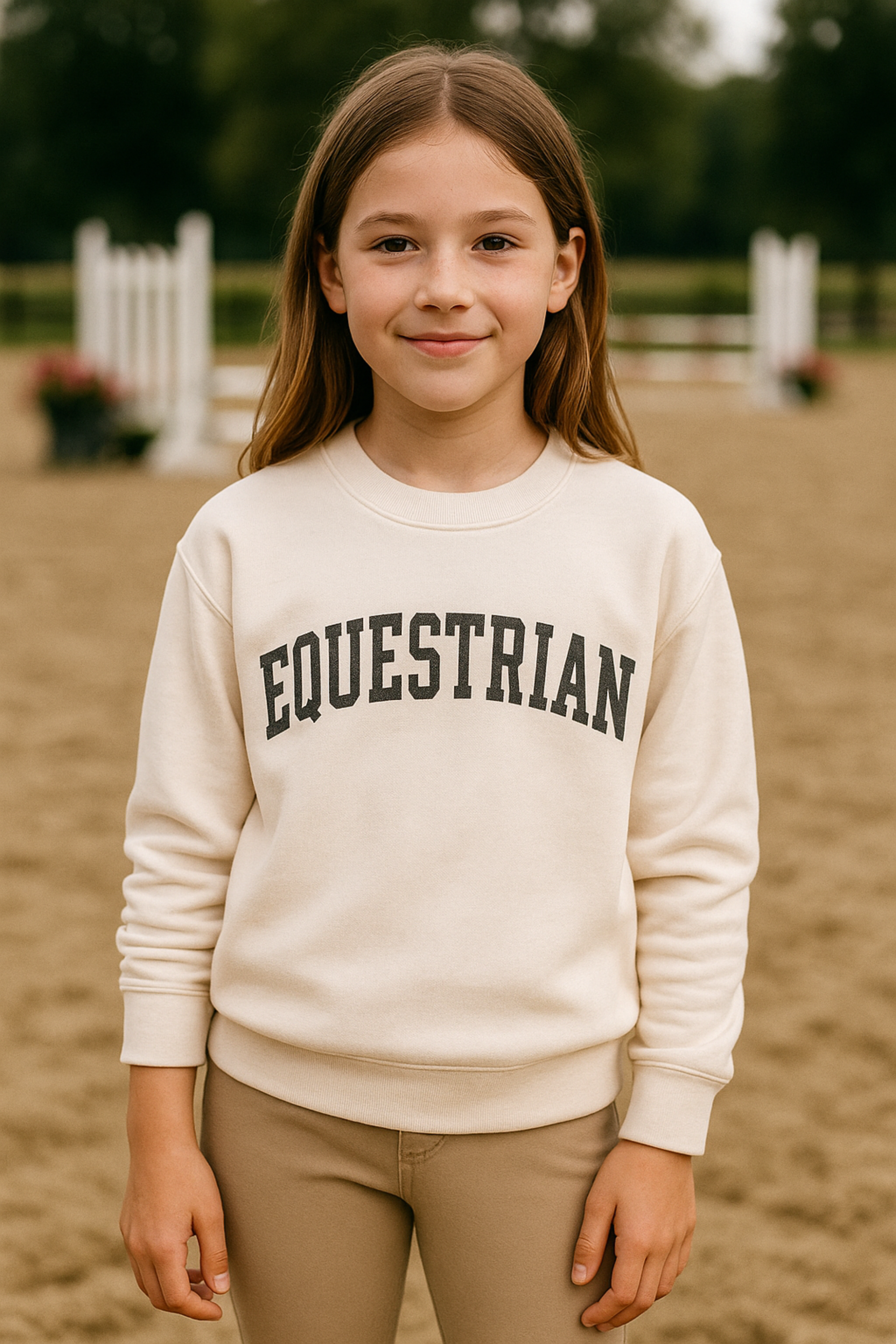 Equestrian Youth Sweatshirt - Heather Dust