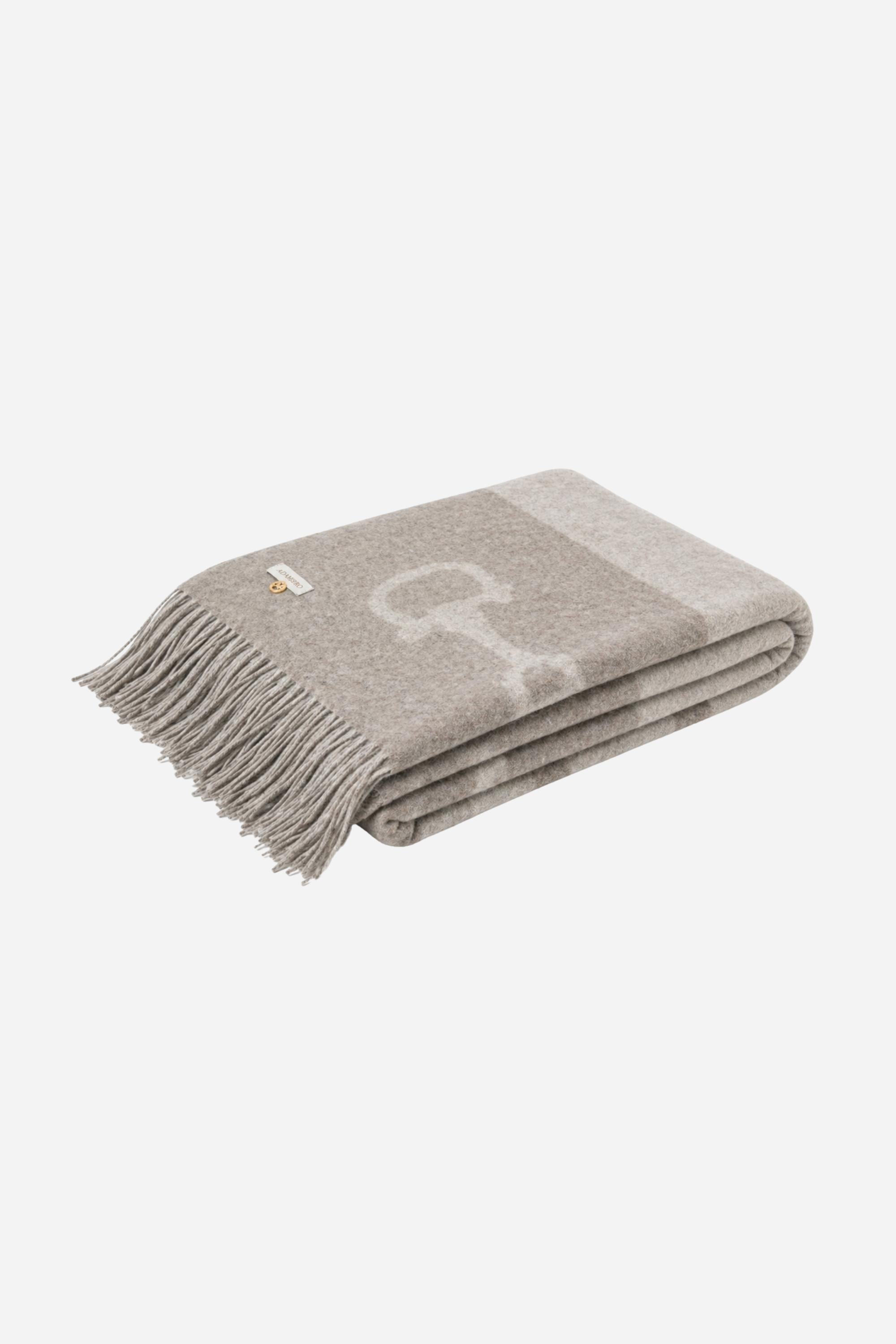 Equine Cashmere Throw - Taupe