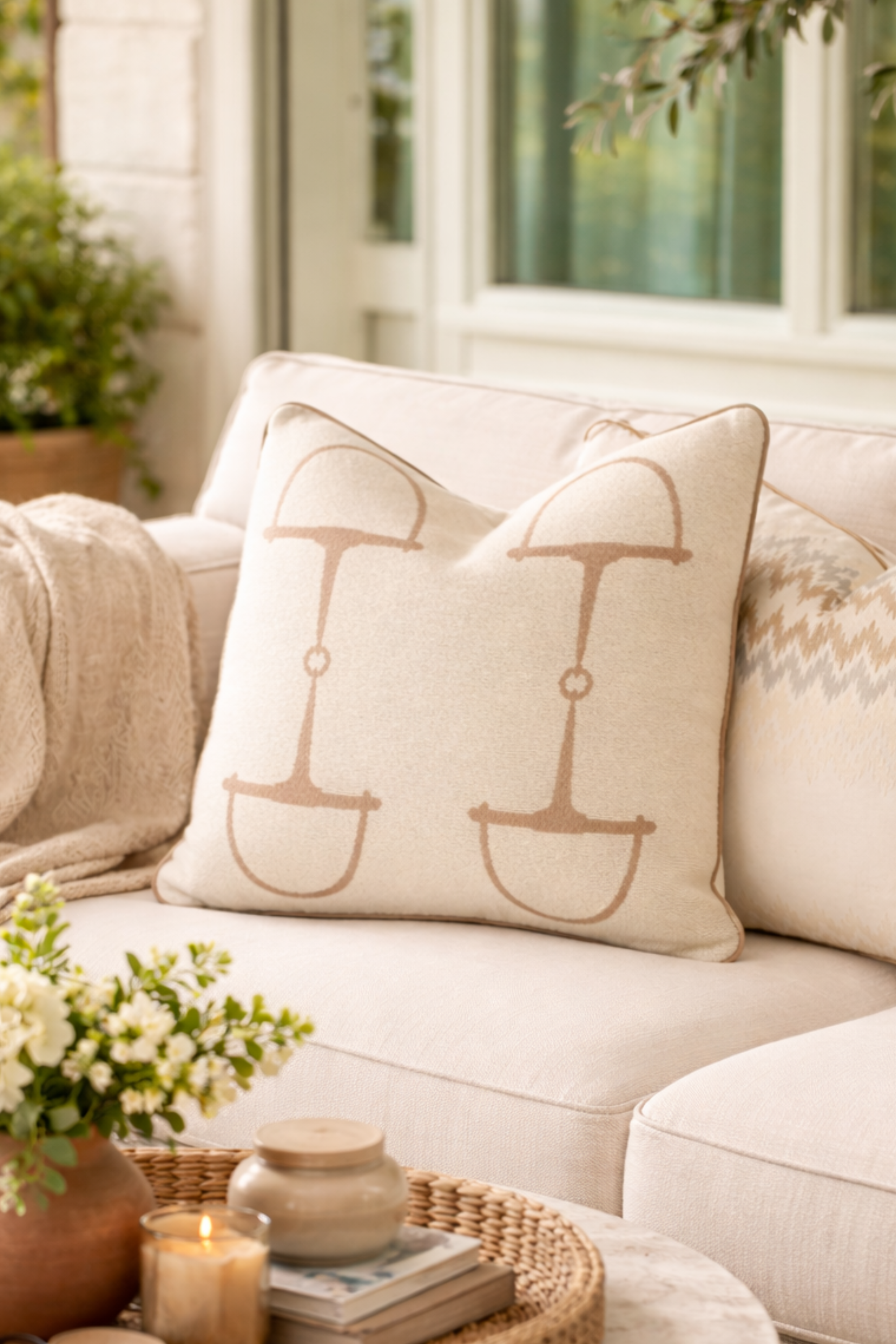 Equine Wool Pillow - Crème Brulée