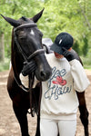 stylish equestrian yee haw distressed vintage sweatshirt