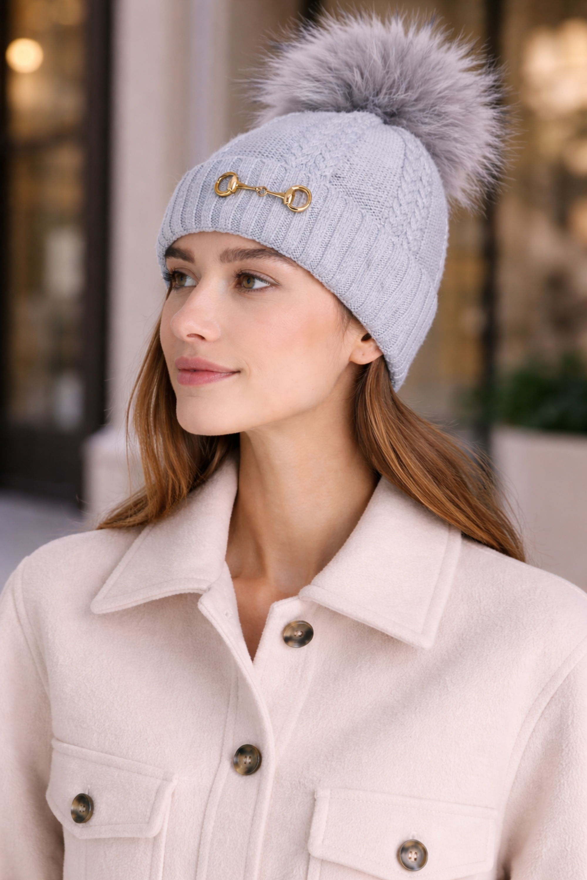 Evie Beanie - Light Grey