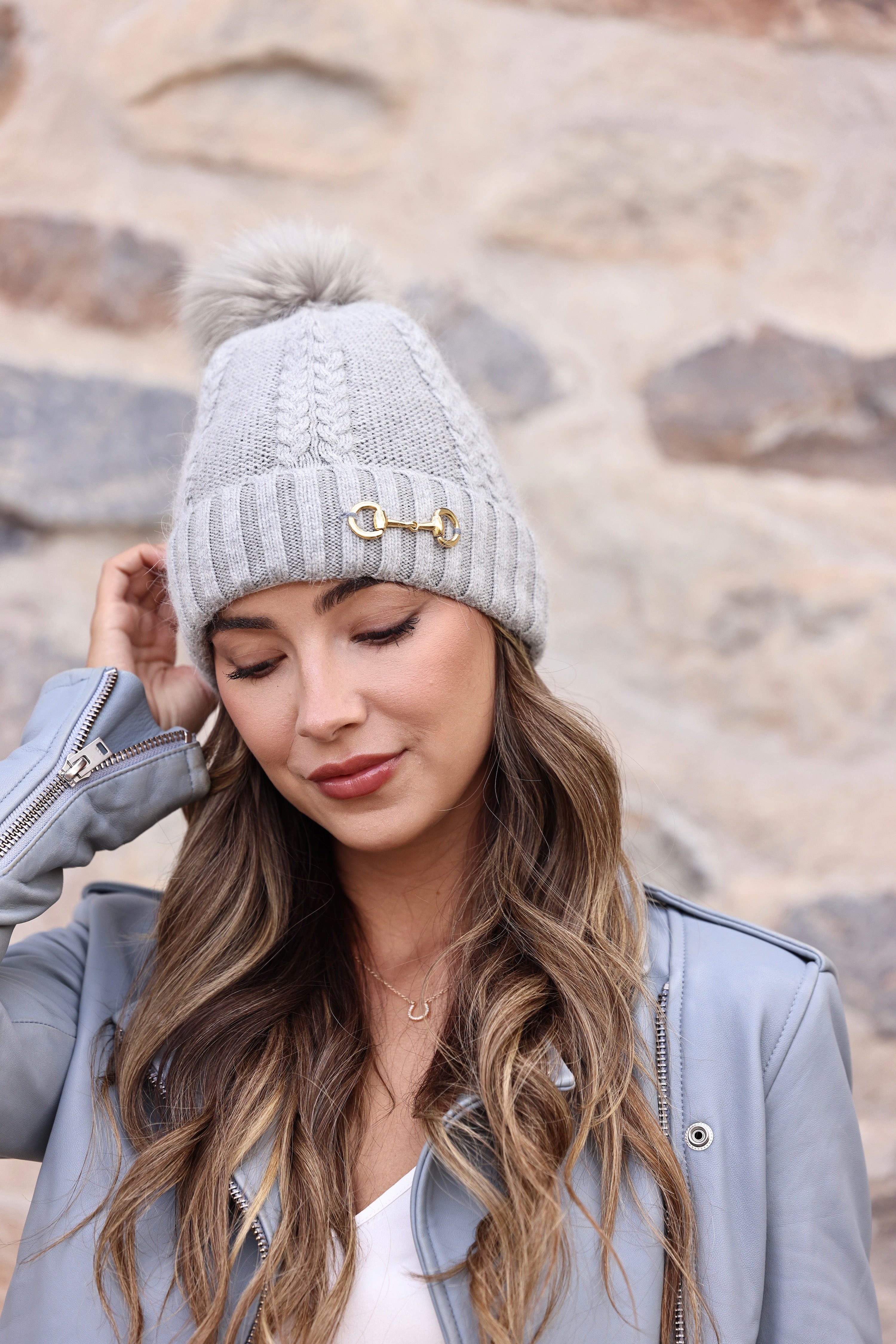 Evie Beanie - Heather Grey