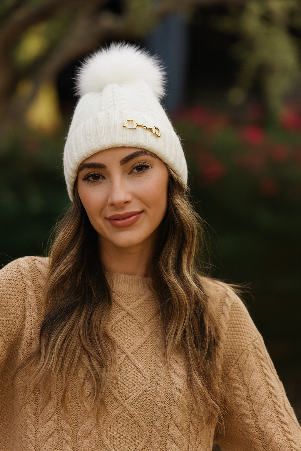 Evie Beanie - Ivory