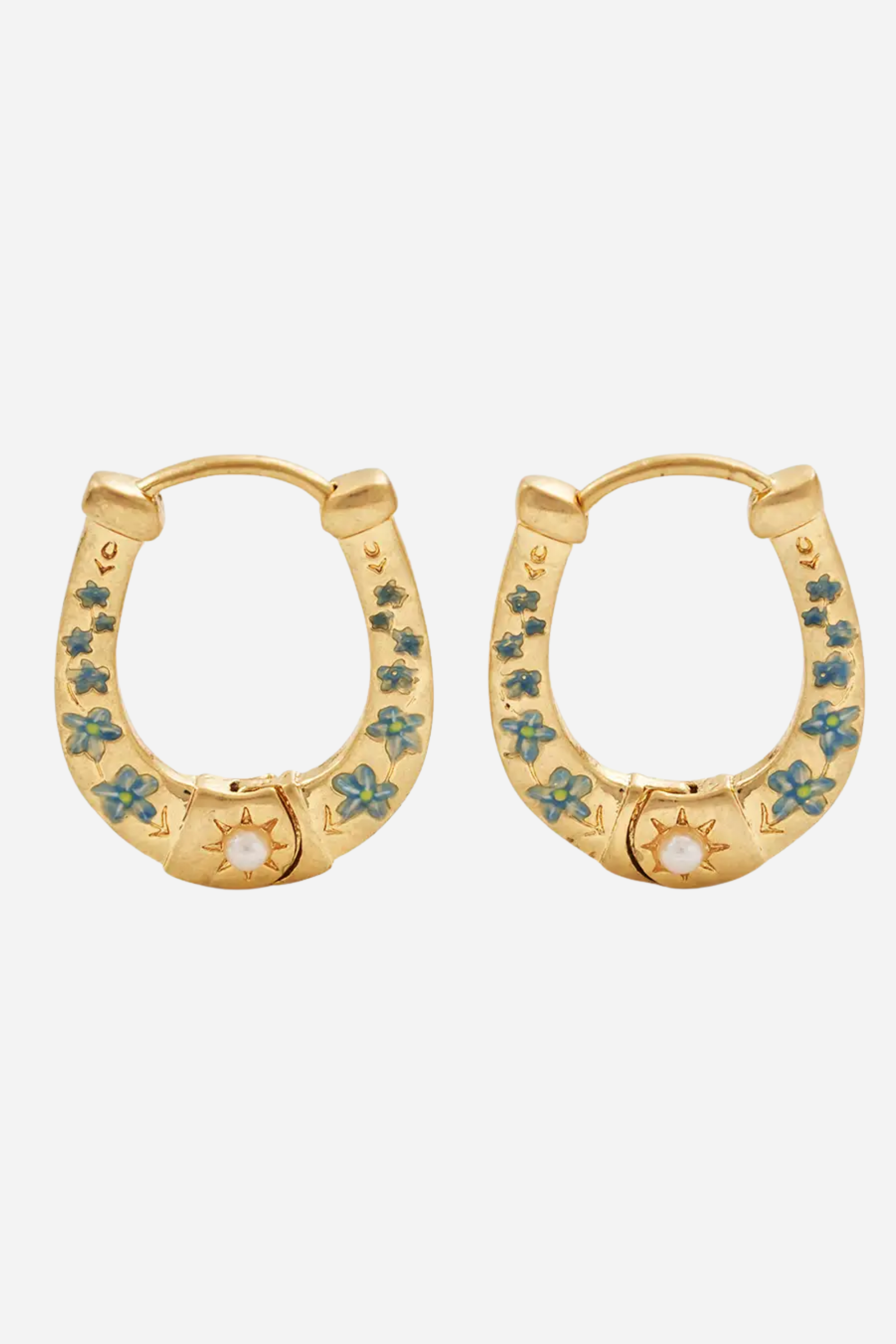 Fable Horseshoe Hoop Earrings