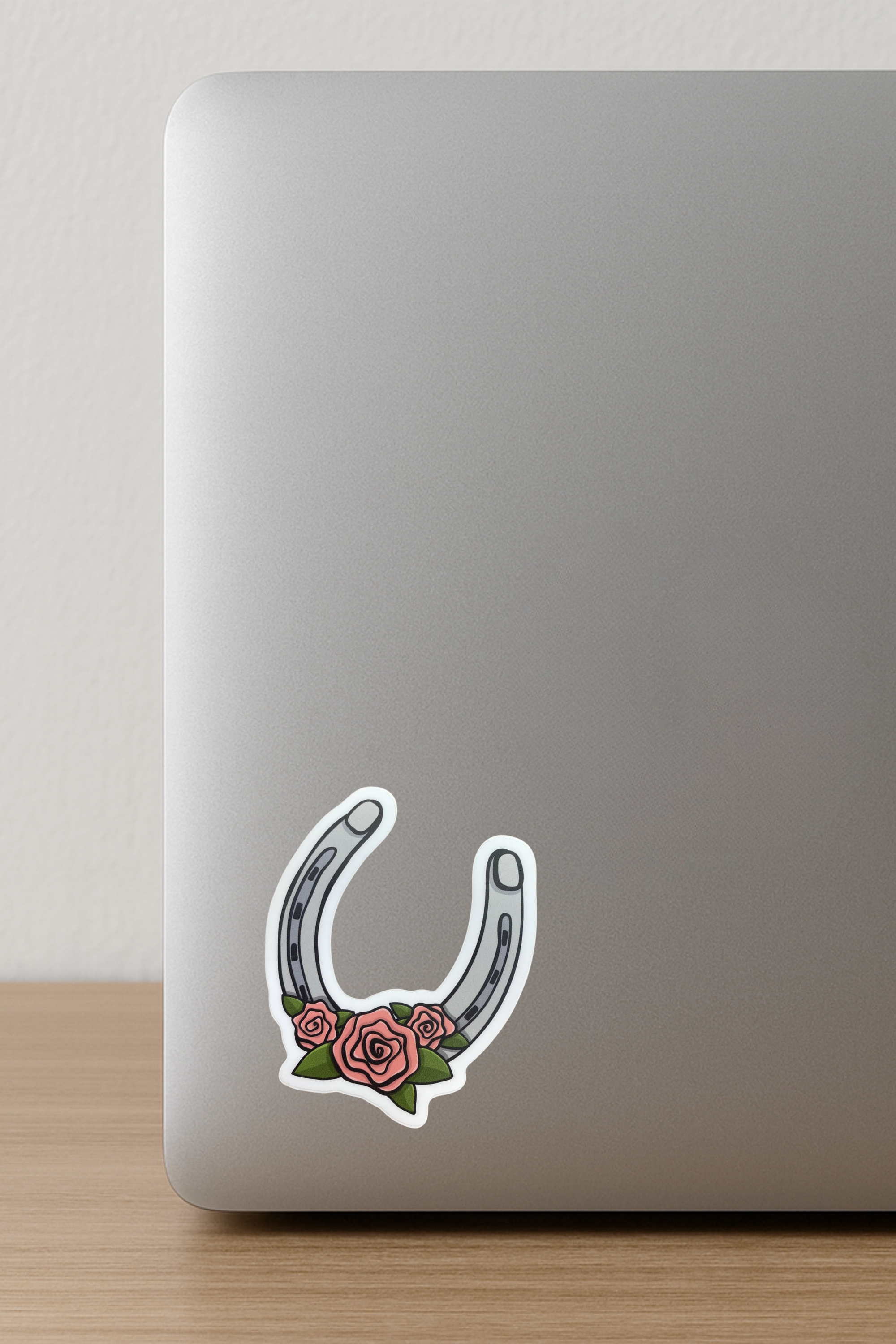 Floral Horseshoe Sticker