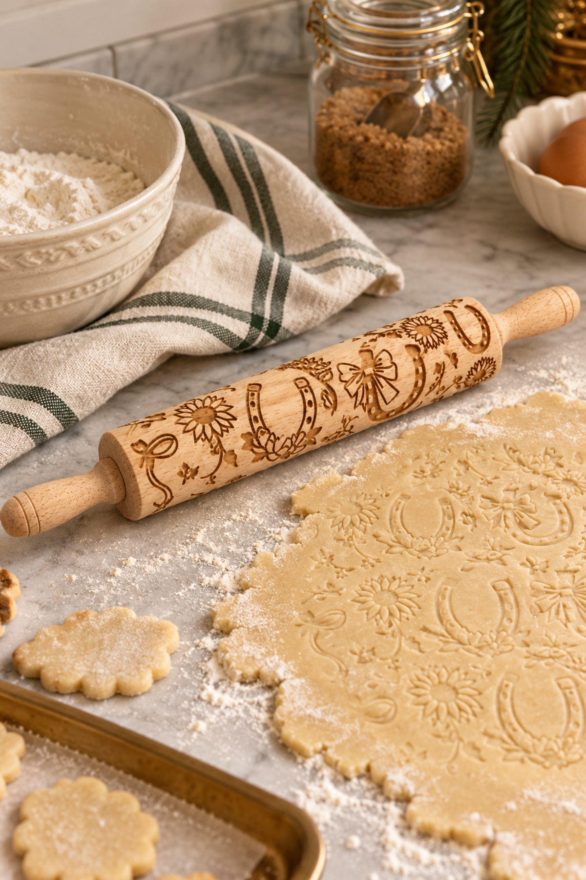 Golden Girl Horseshoe Rolling Pin