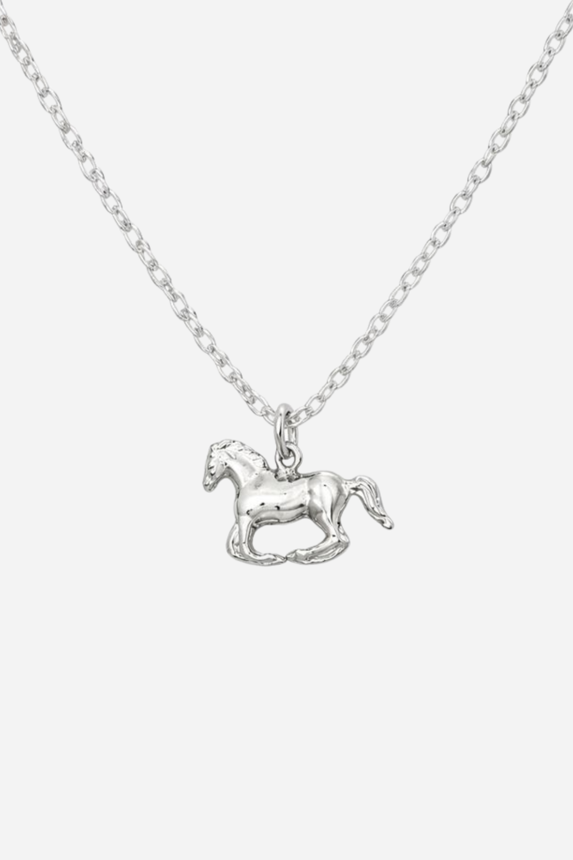 Grace Horse Necklace - Silver