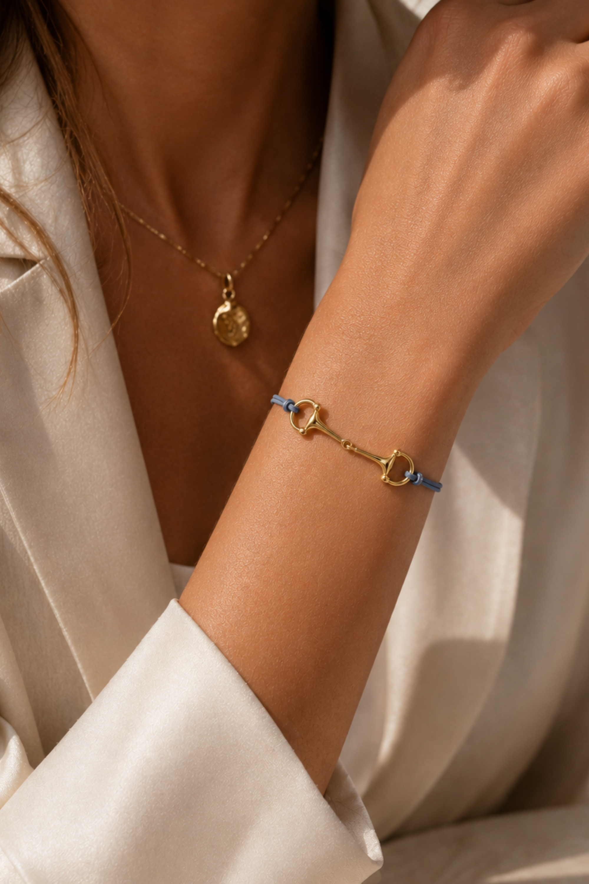 Halo Bit Bracelet - Denim