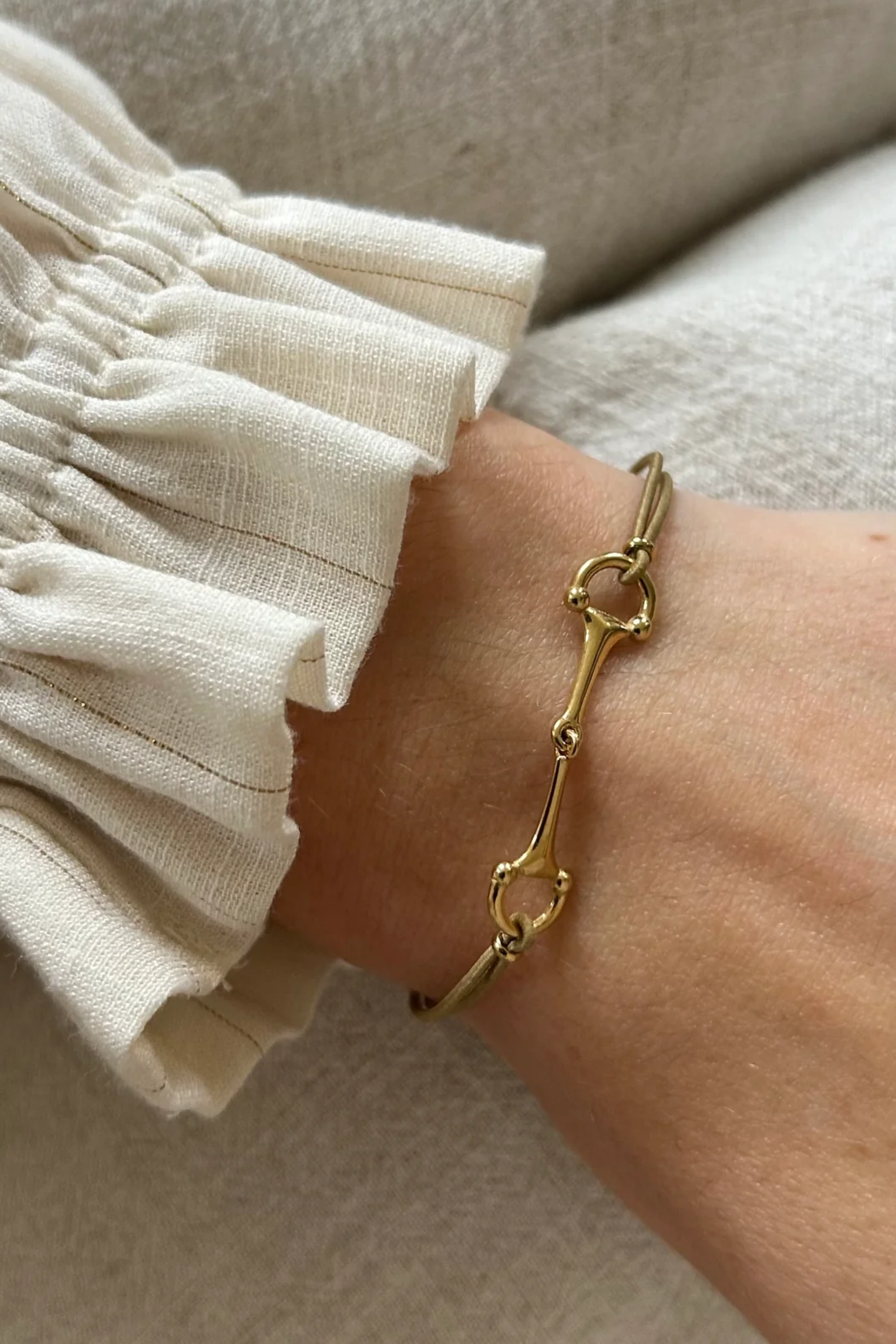 Halo Bit Bracelet - Taupe