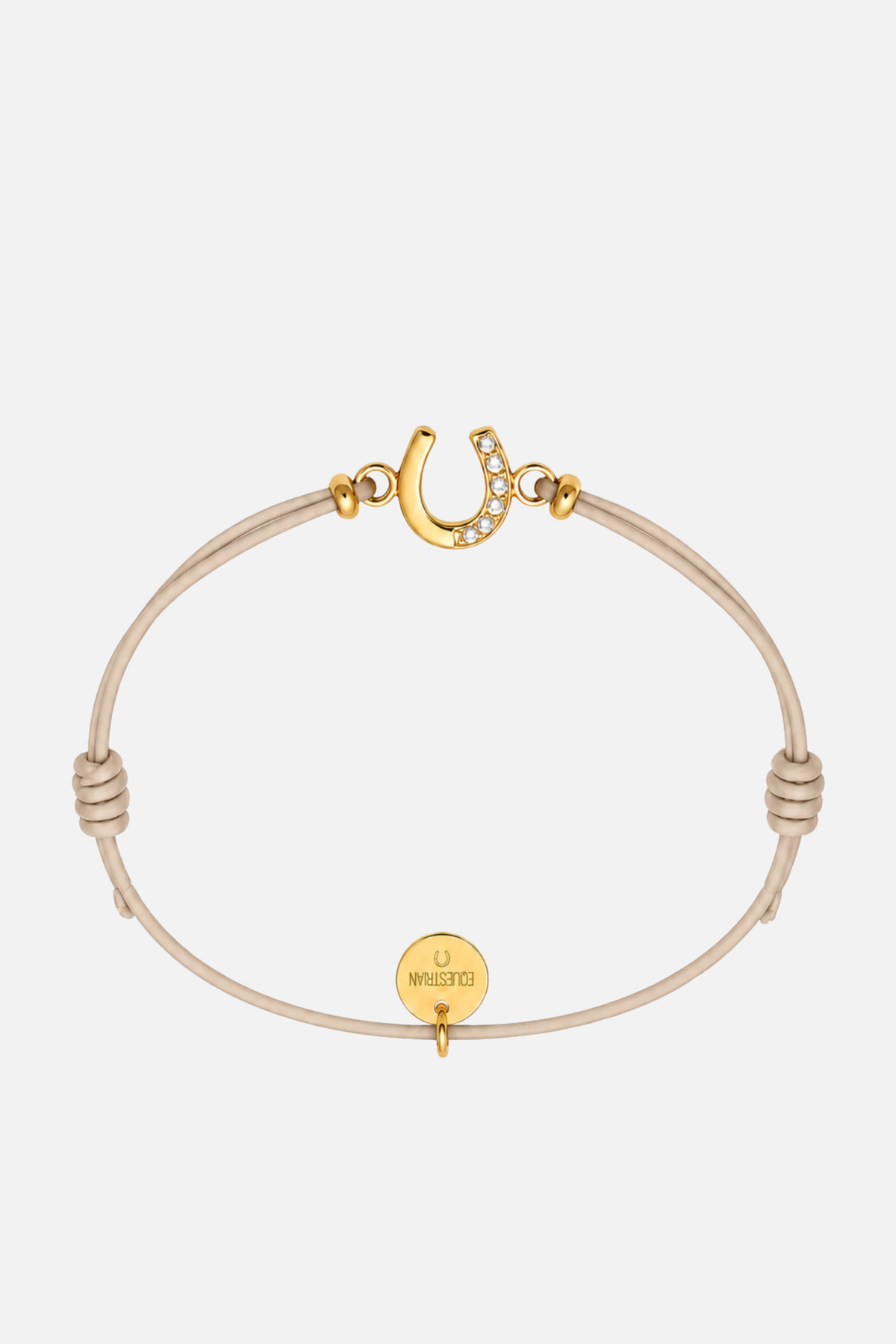 Halo Horseshoe Bracelet - Taupe