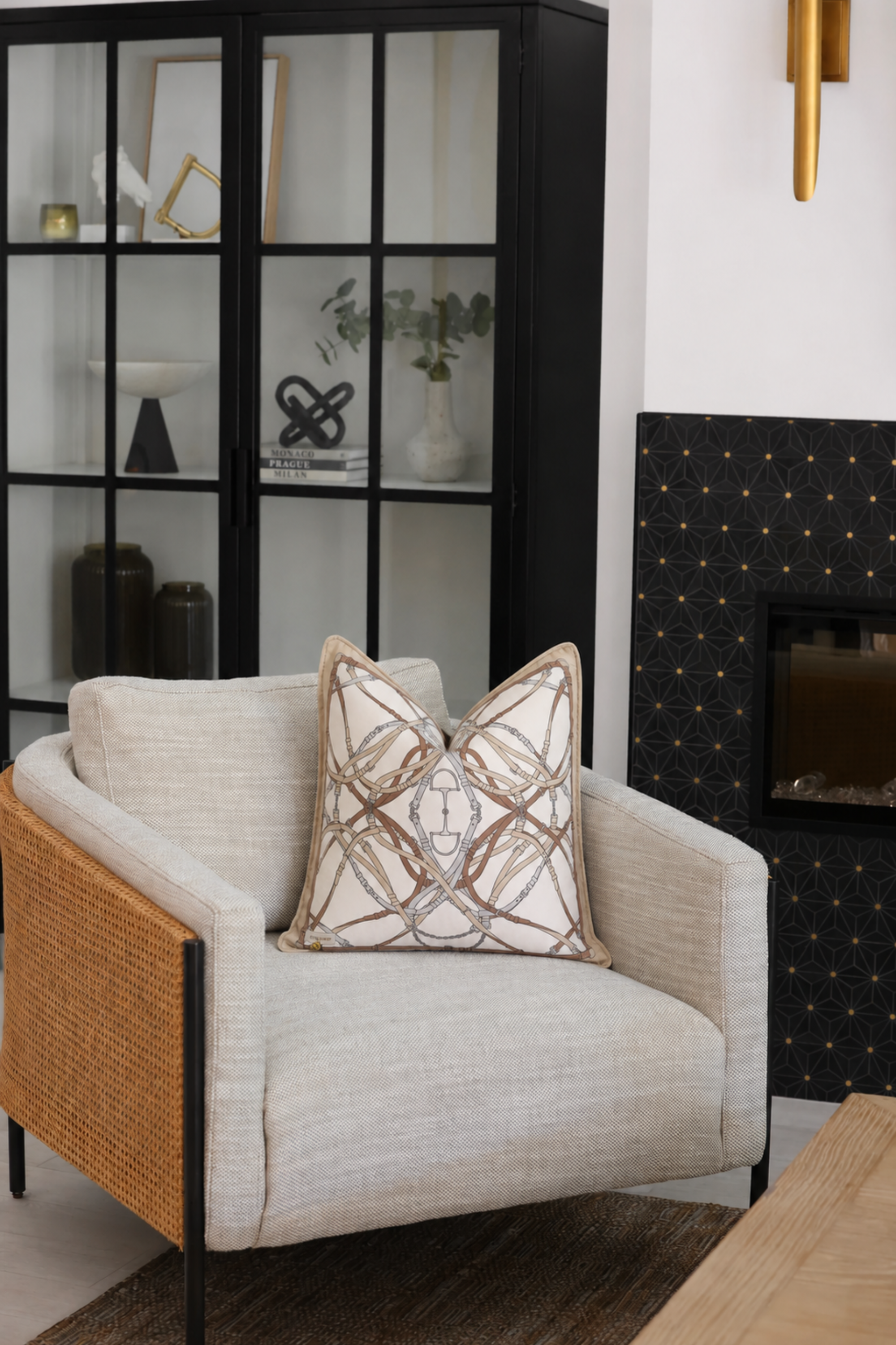 Hampton Bit Velvet Pillow