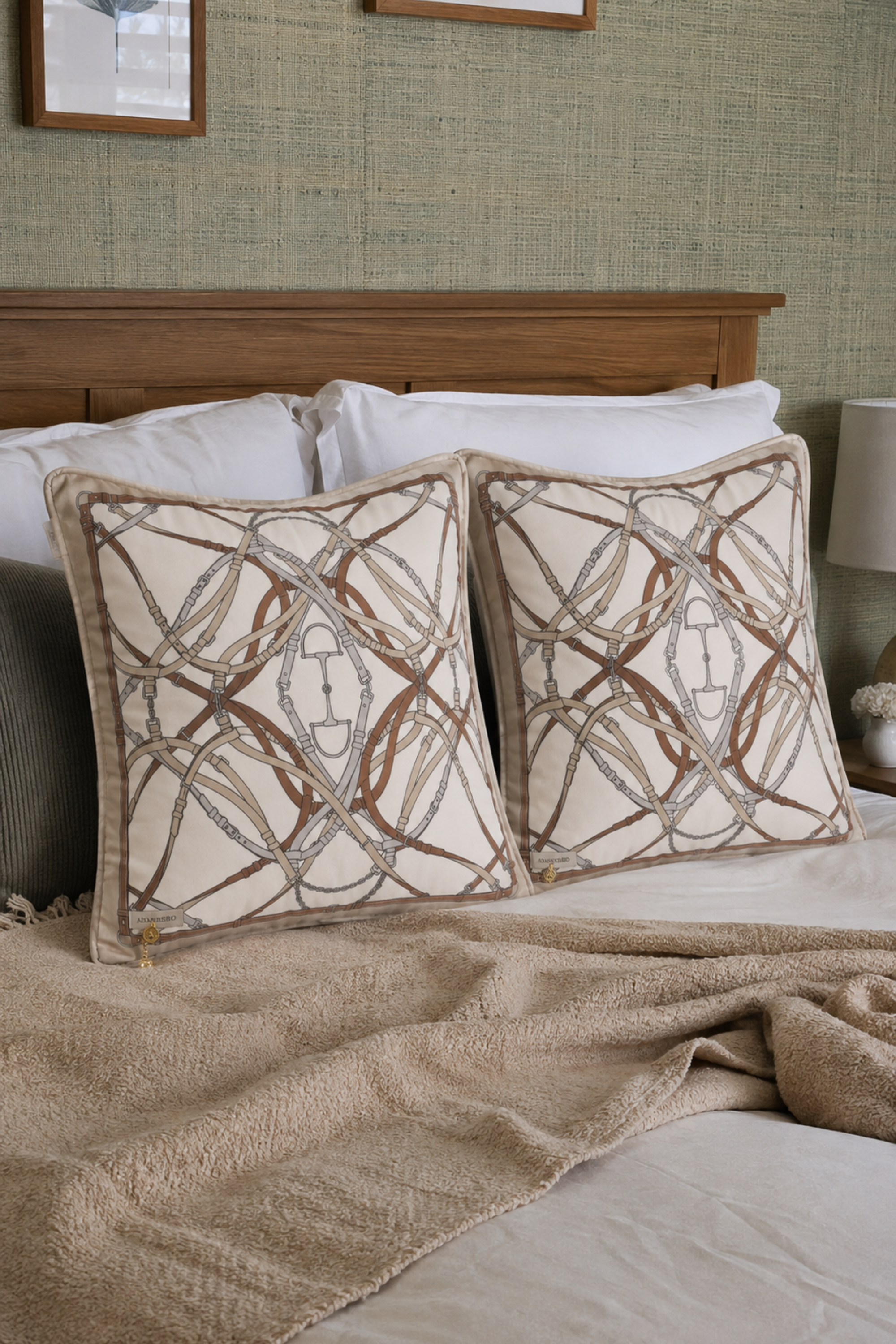 Hampton Bit Velvet Pillow