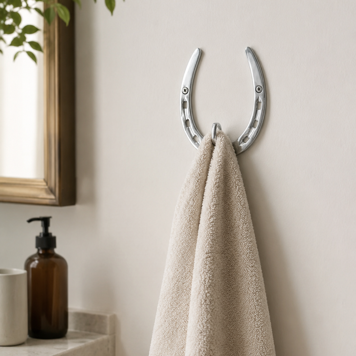 Haven Horseshoe Hook - Silver