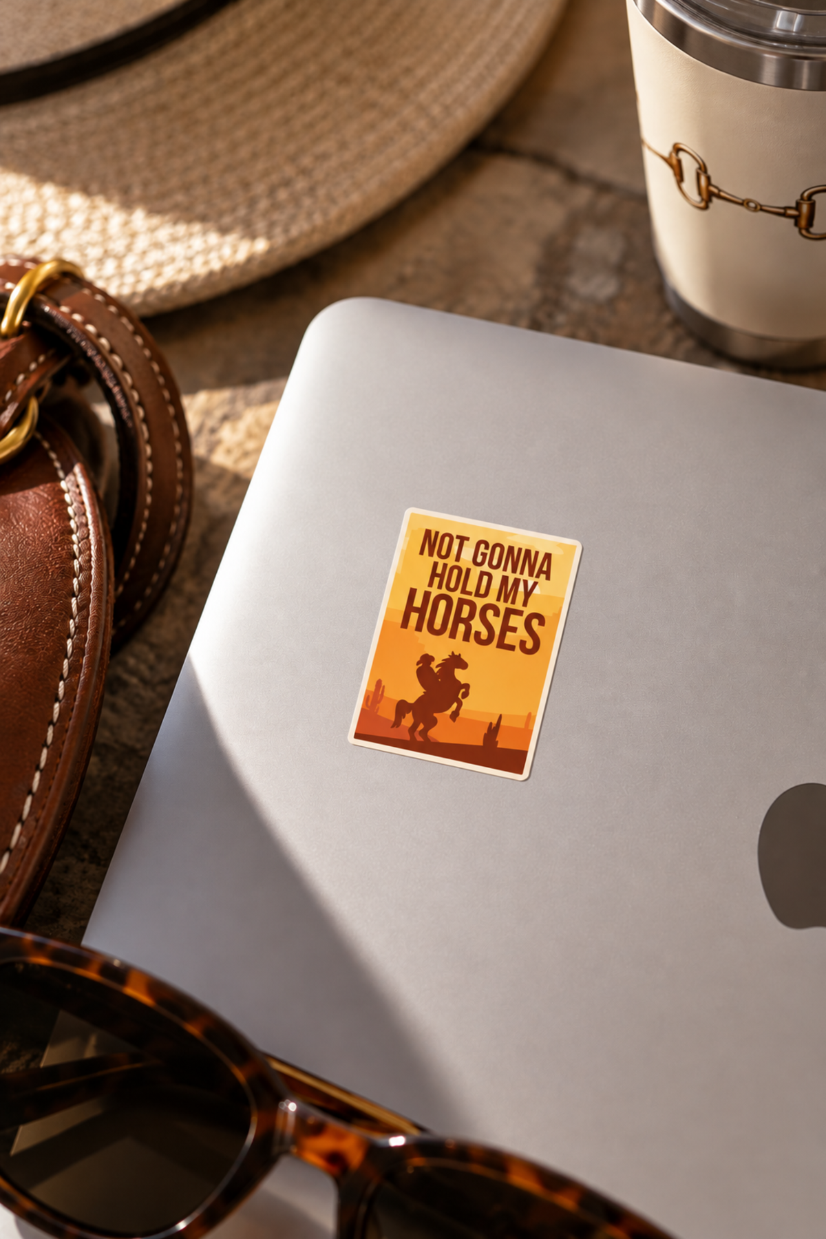 Hold My Horses Sticker