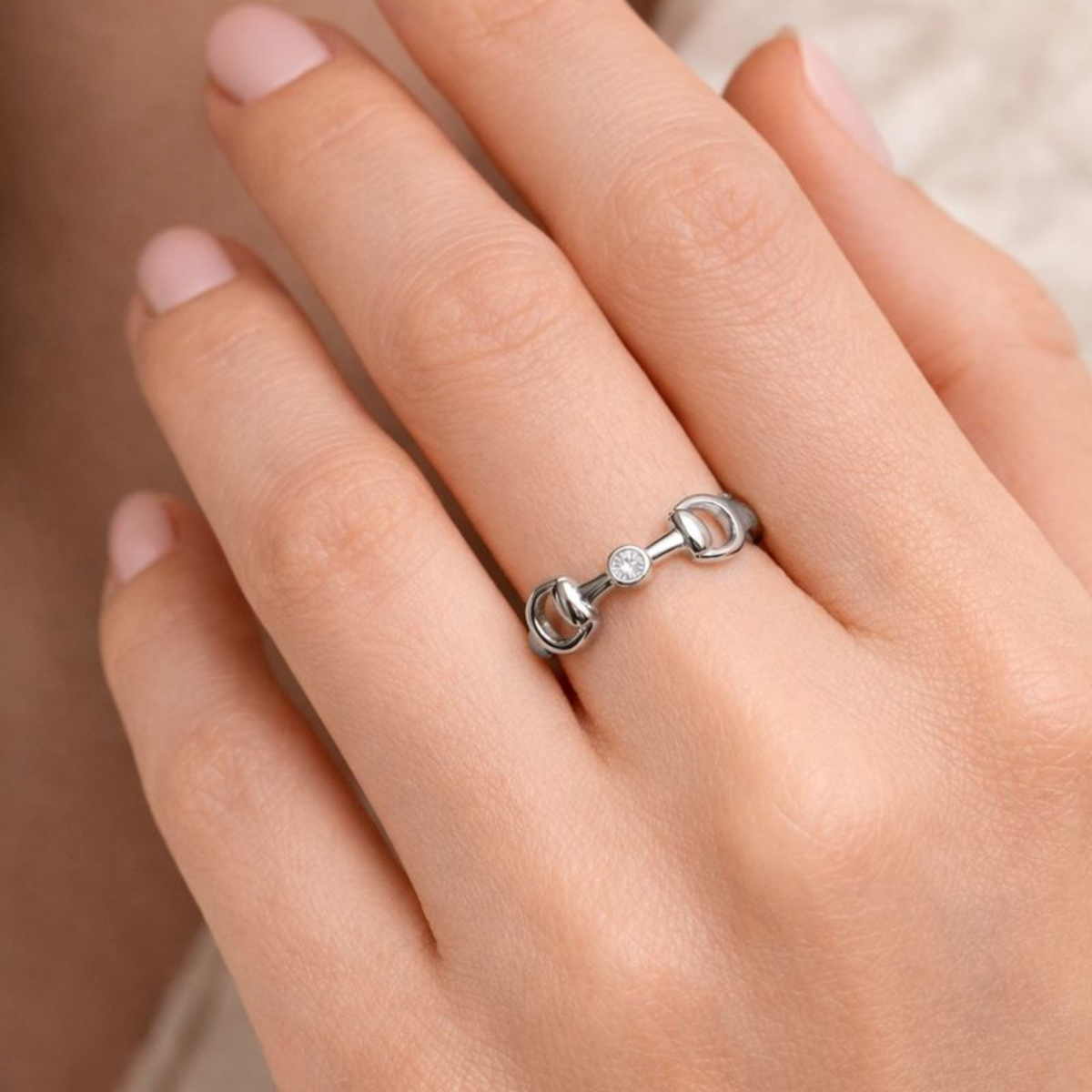 アクセサリー VTG HORSE TAIL SV925 RING Horsehair inlayed ring in gold or silver – Living Horse Tails