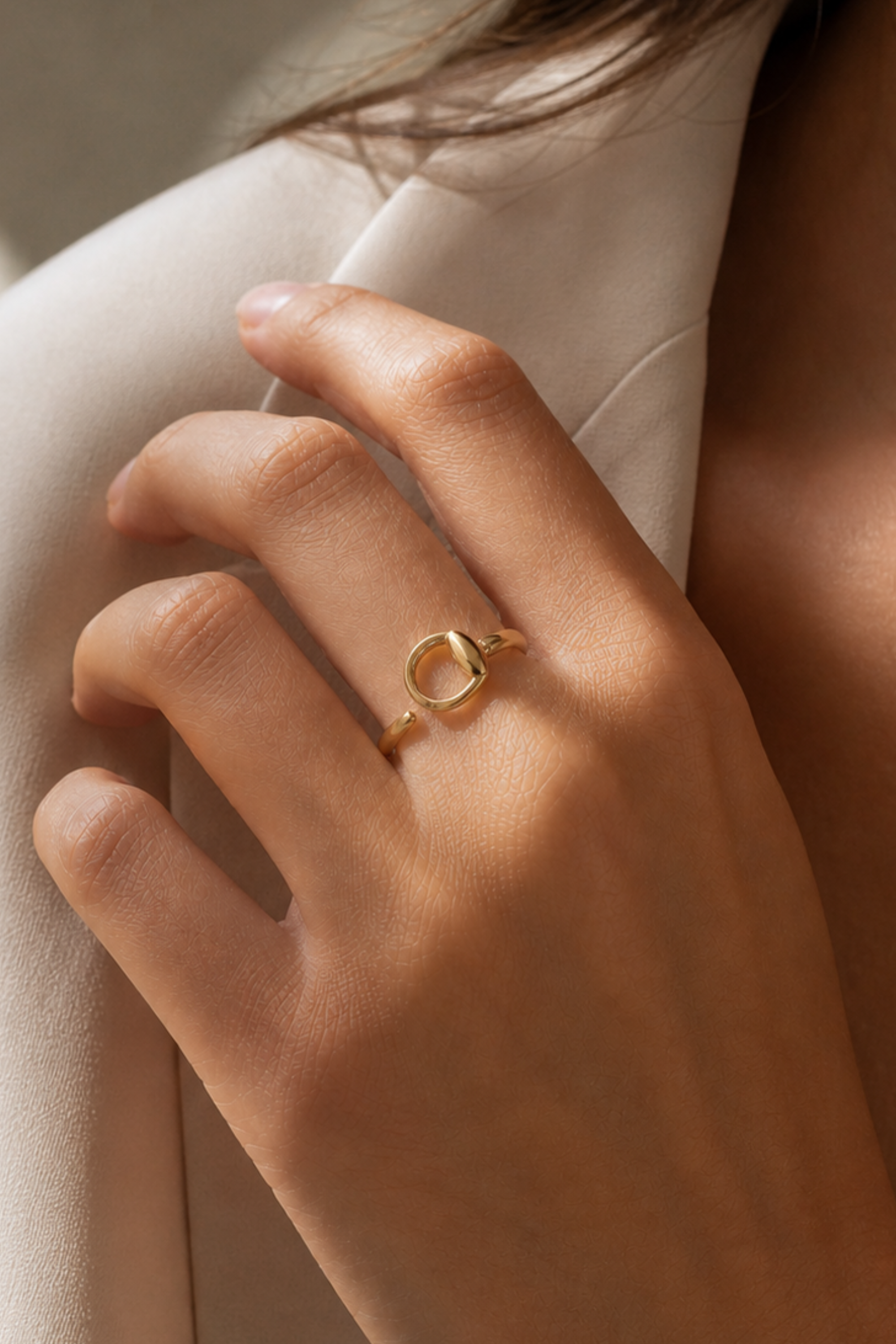 Hollis Open Bit Ring - Gold