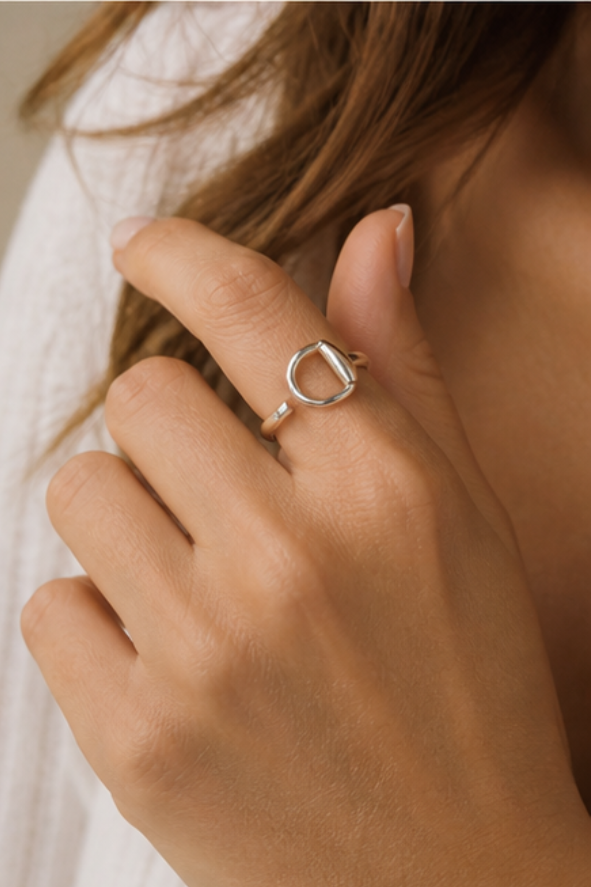Hollis Open Bit Ring - Silver