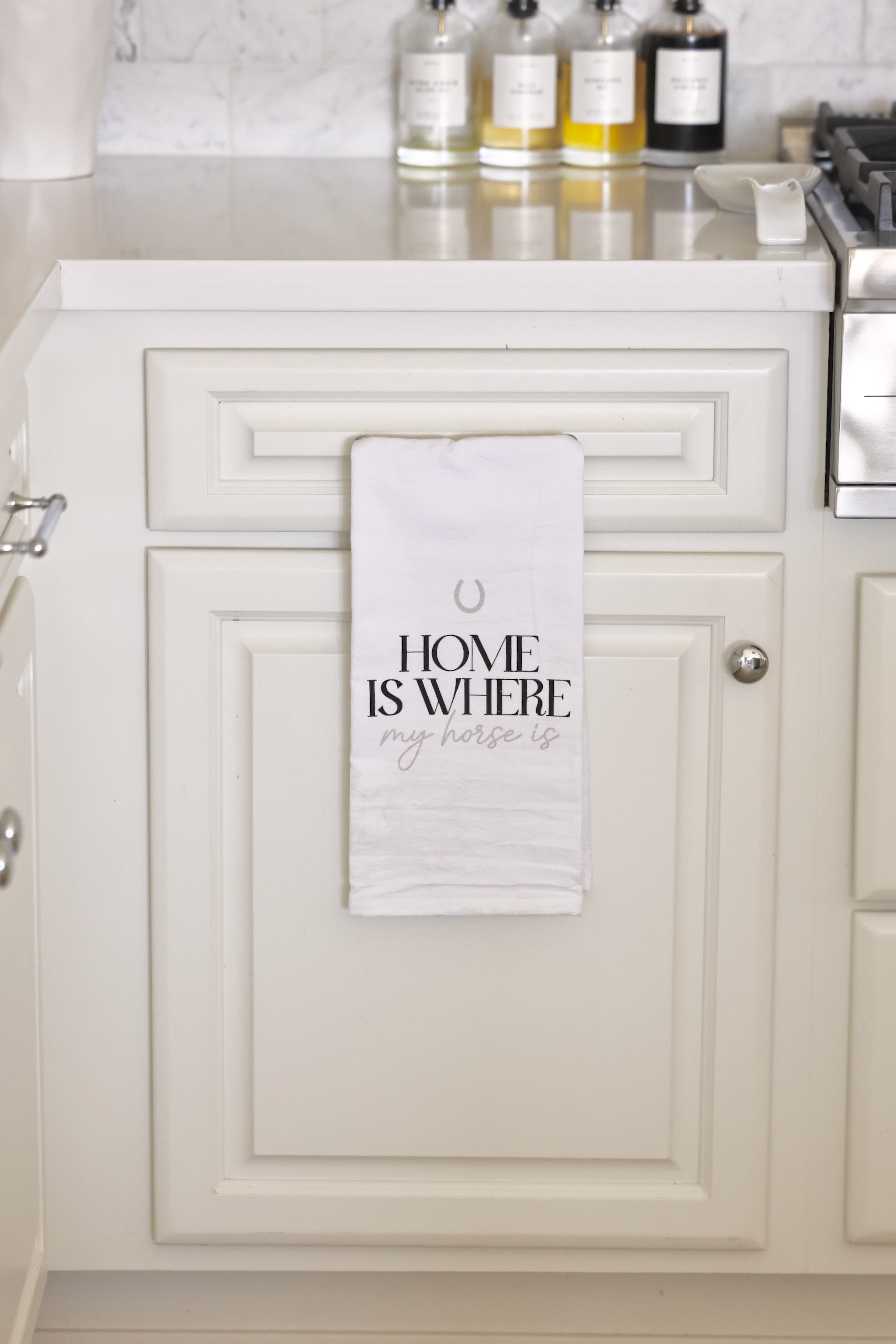 wildwood landing stylish equestrian home is where my horse is hand towel