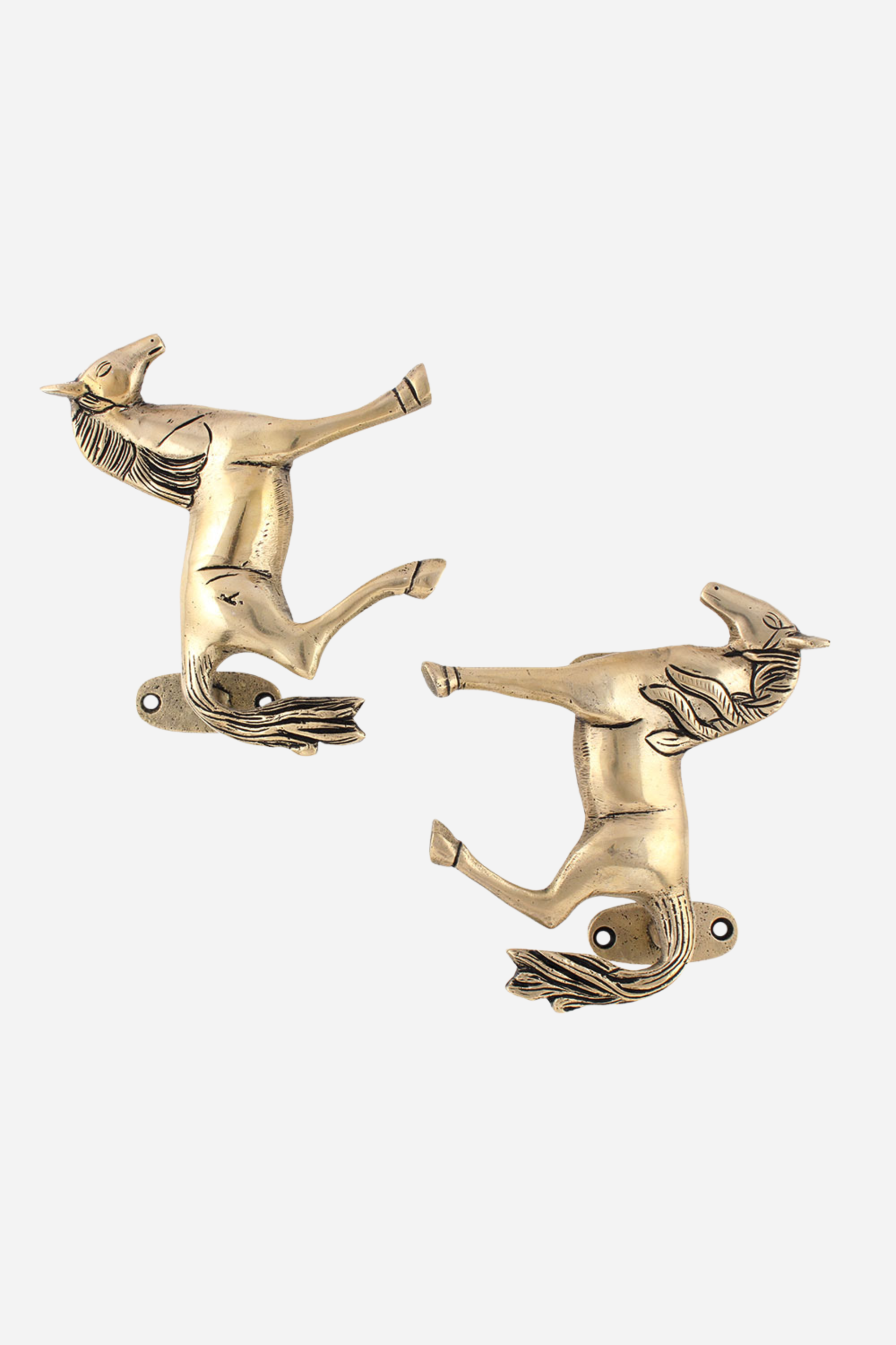 Heirloom Horse Door Handle Set