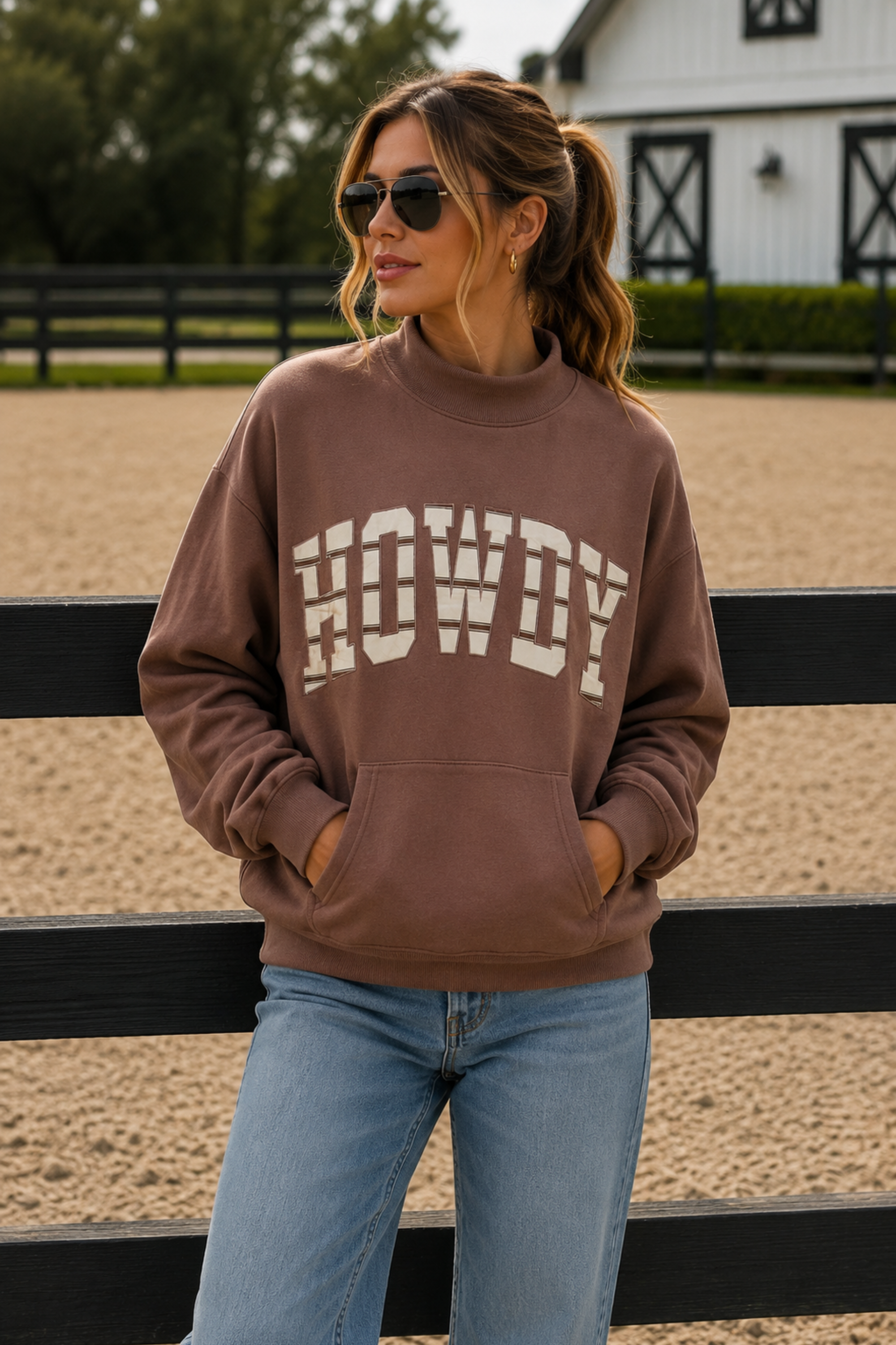 Howdy Mockneck Sweatshirt