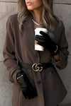 stylish equestrian ivy leather gloves with horse bit