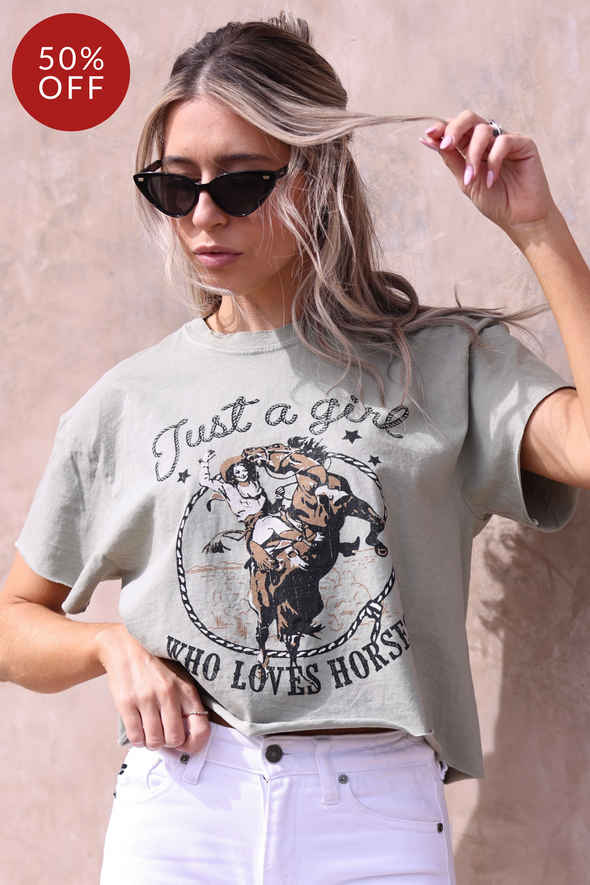 Just A Girl Who Loves Horses Tee