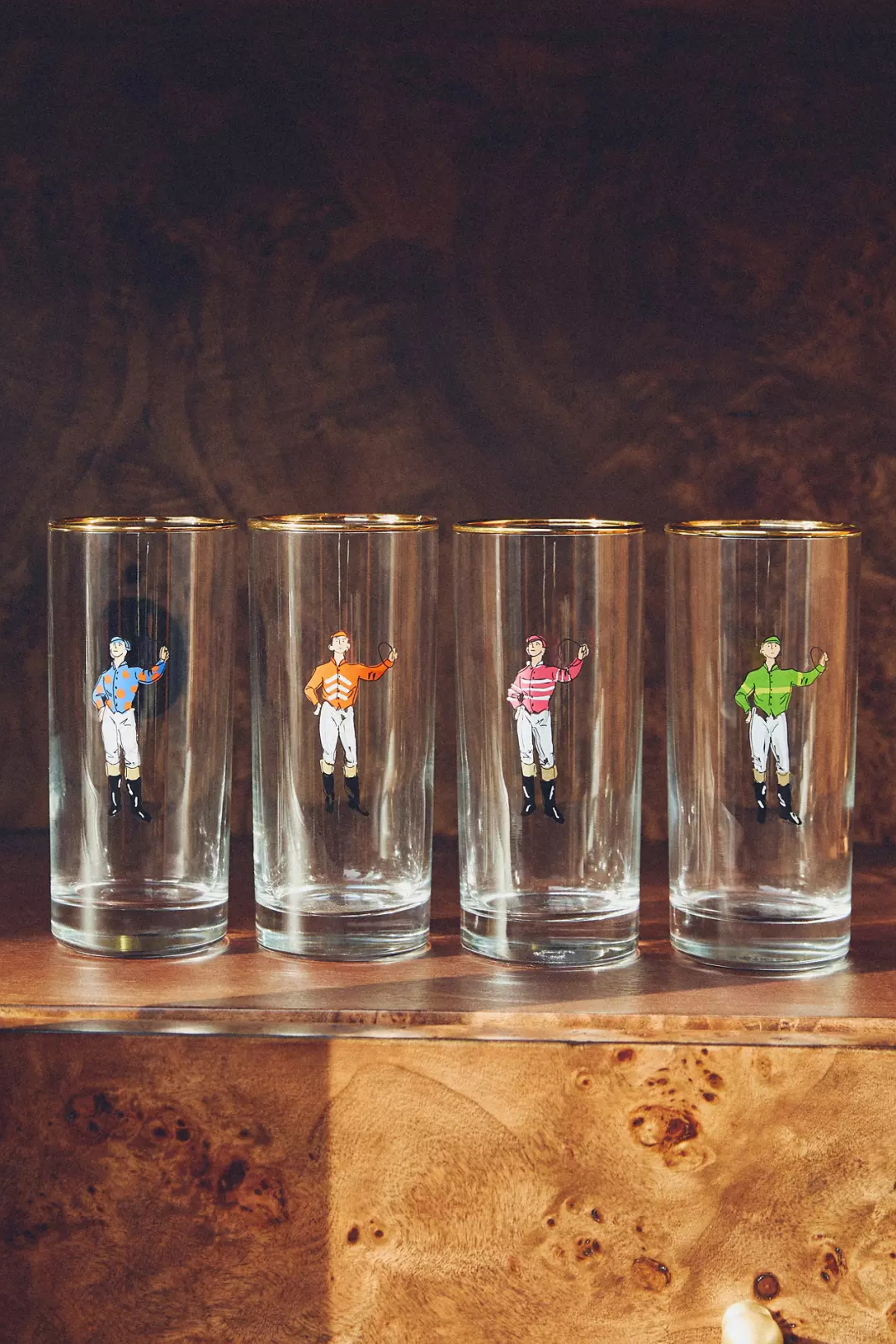 Jockey Tall Drinking Glass Set