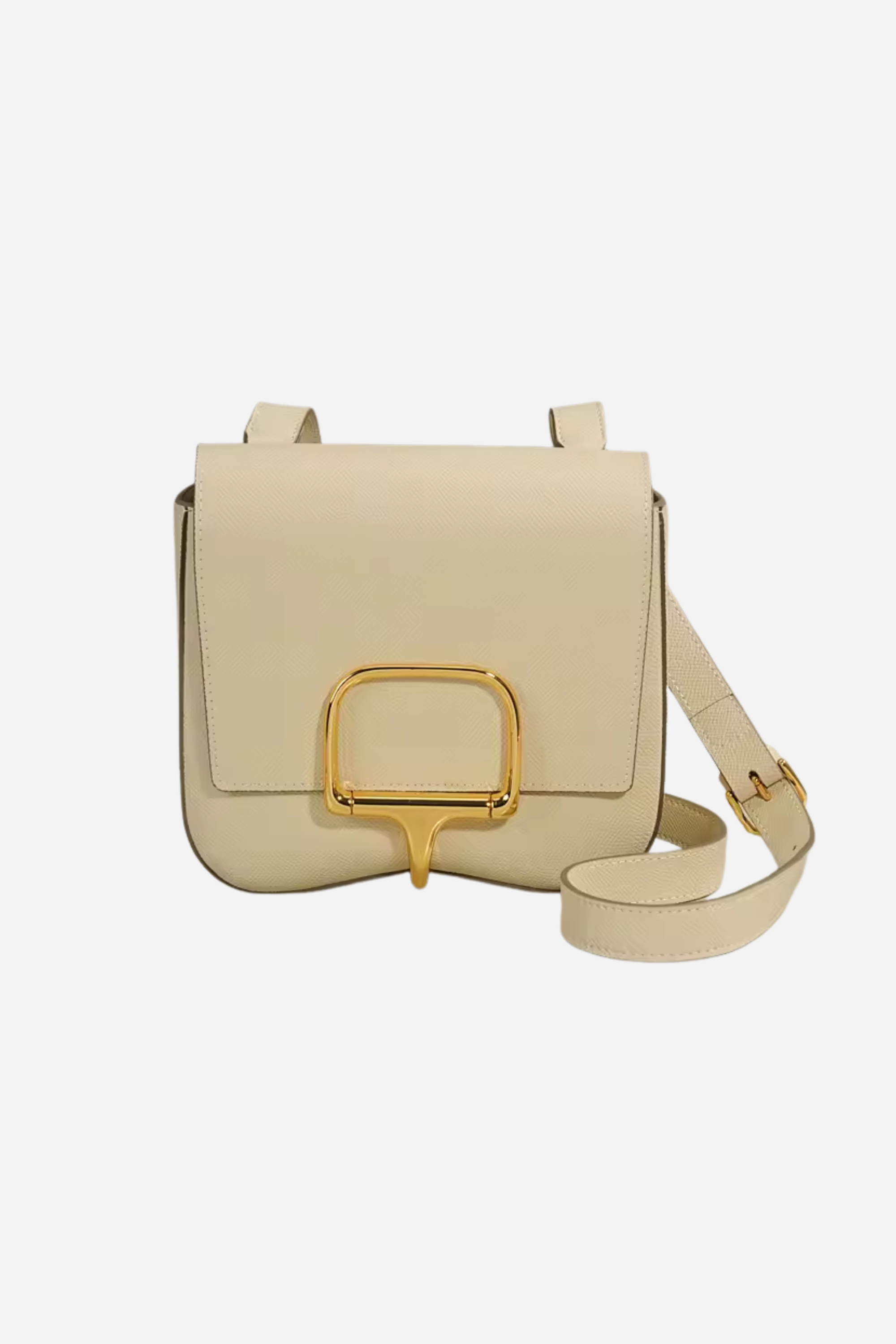 Kaley Leather Crossbody Bag - Oatmilk