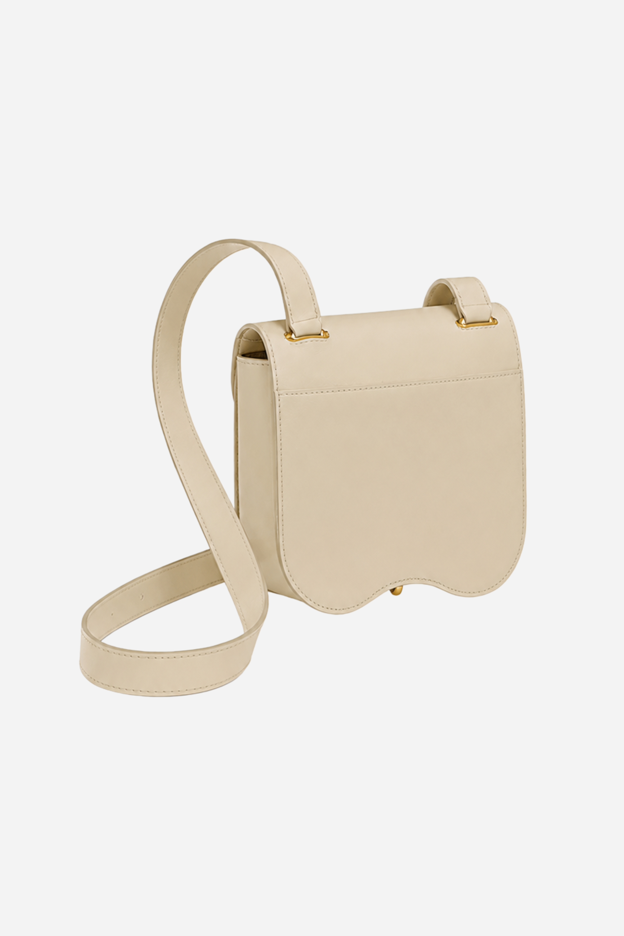 Kaley Leather Crossbody Bag - Oatmilk