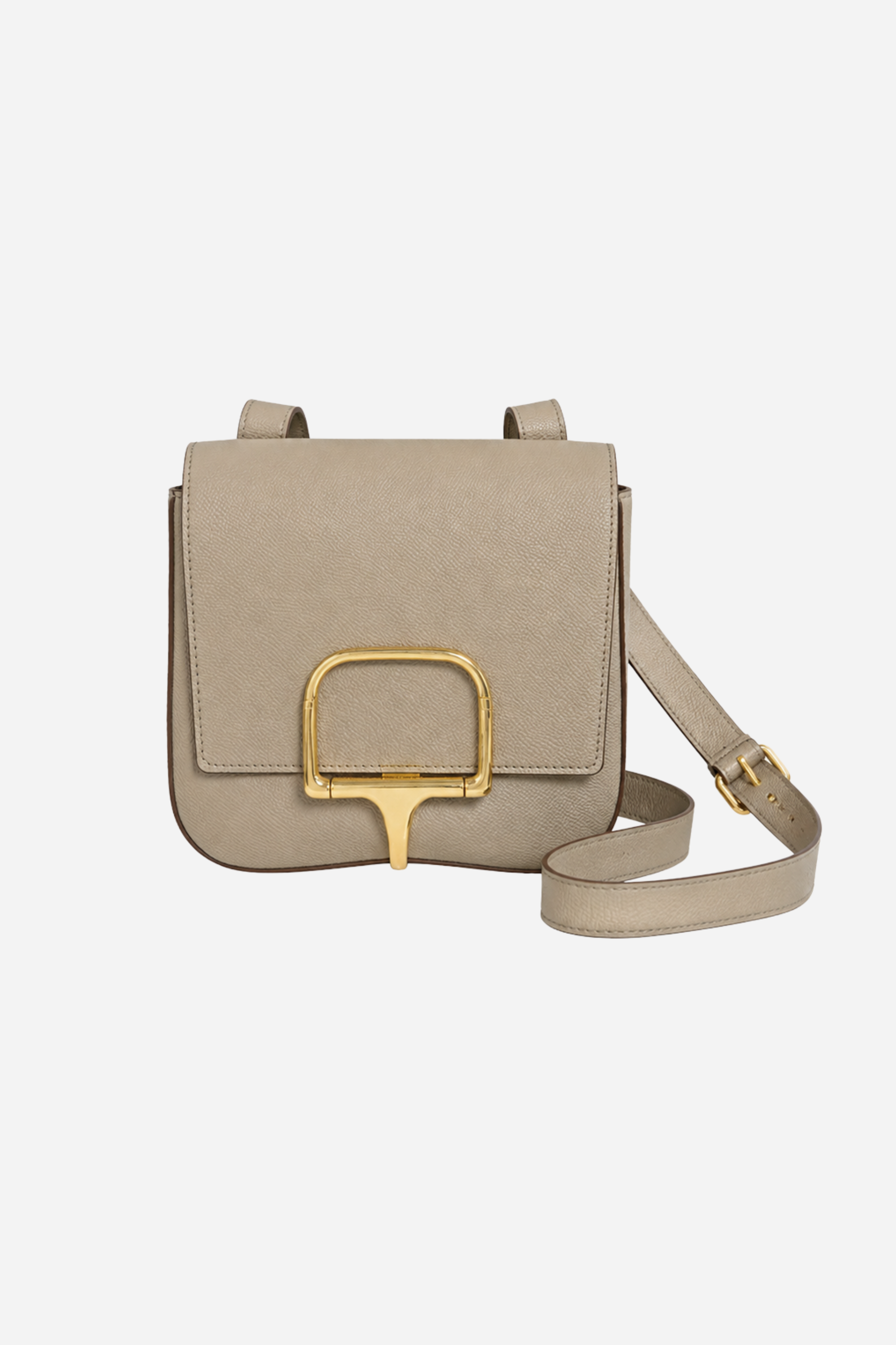 Kaley Leather Crossbody Bag - Taupe