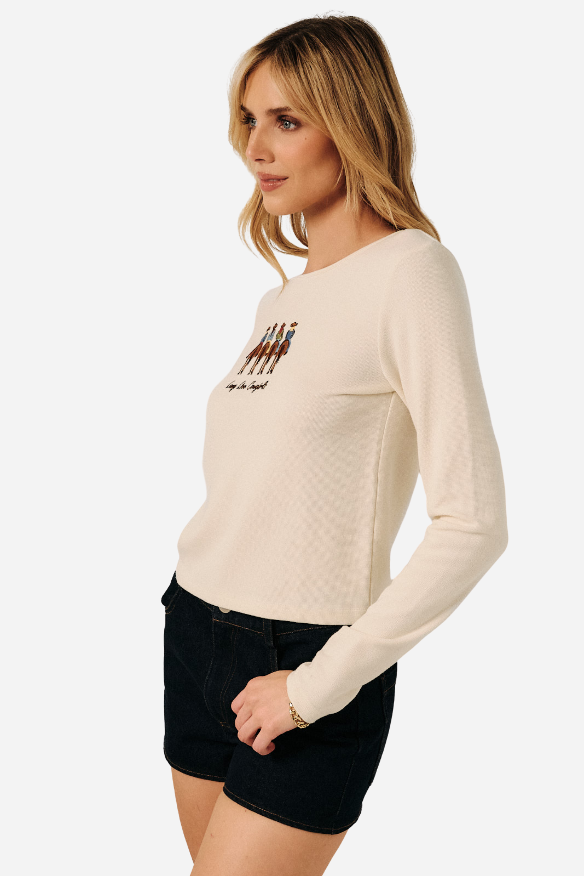 Long Live Cowgirls Embroidered Top
