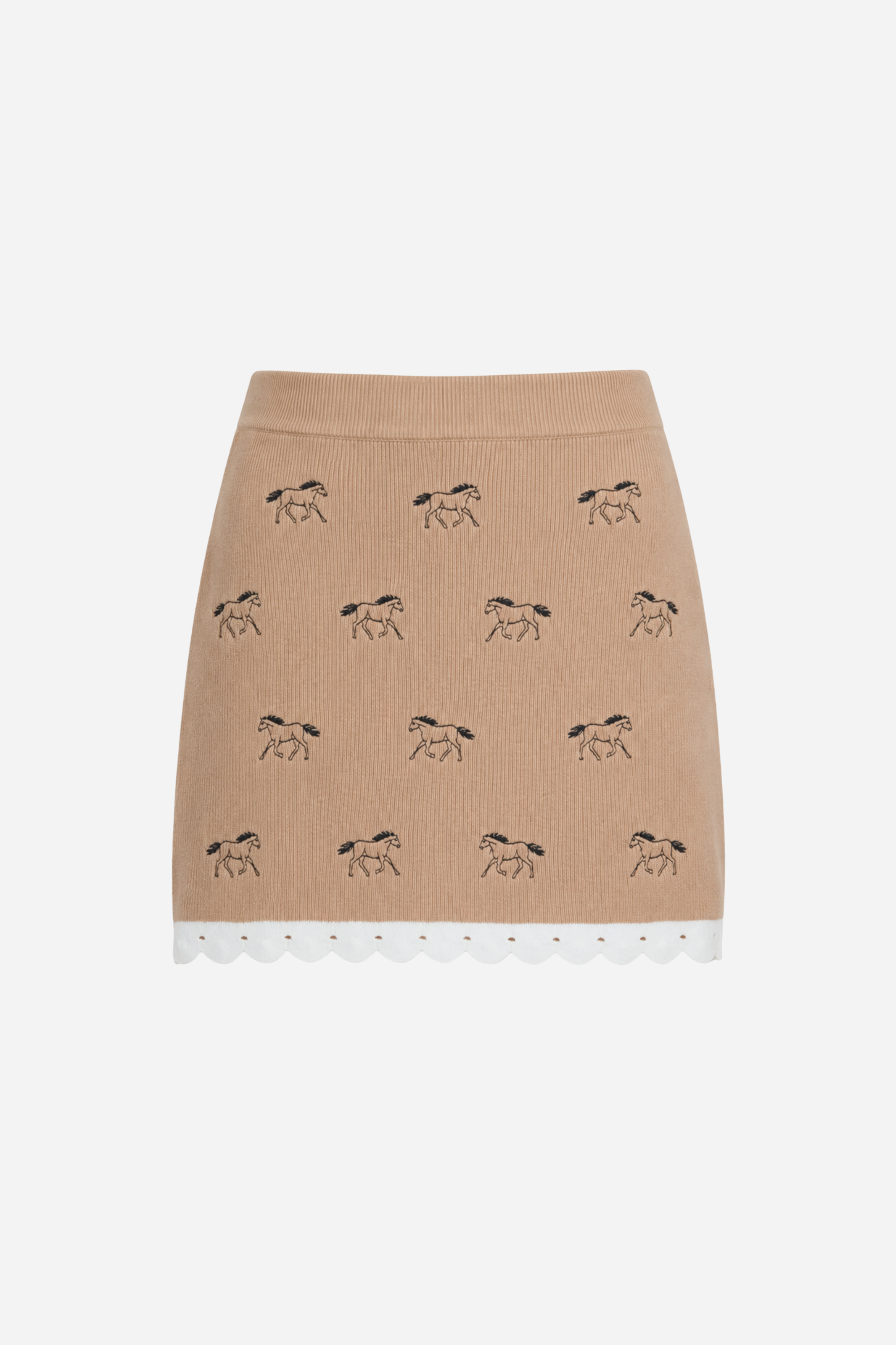 Khlo Embroidered Mini Skirt