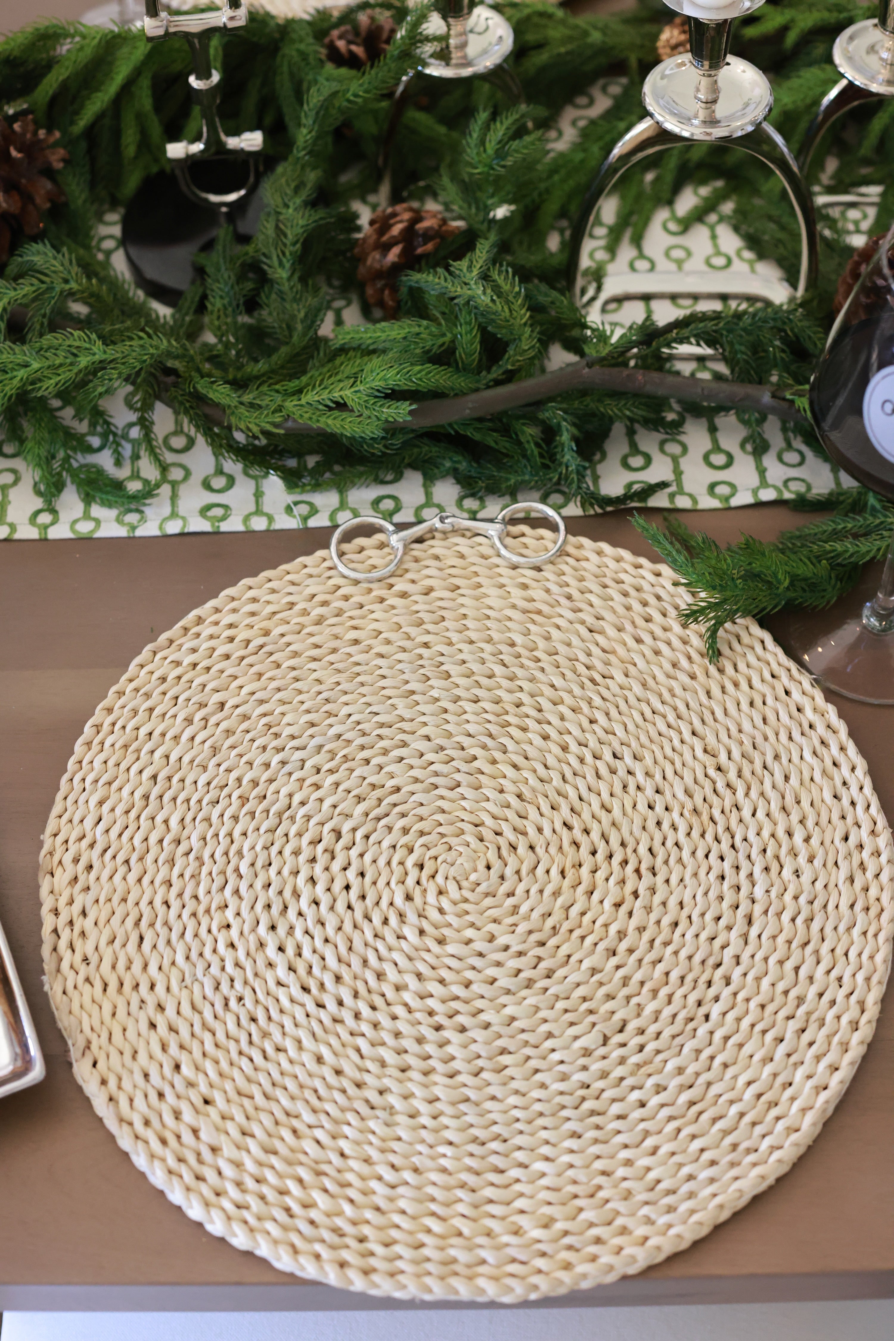 arthur court stylish equestrian lana placemat set