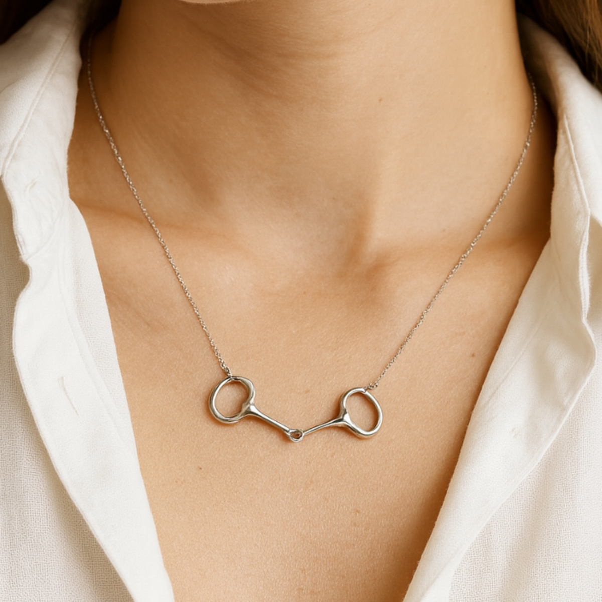 Lauren Bit Necklace - Silver