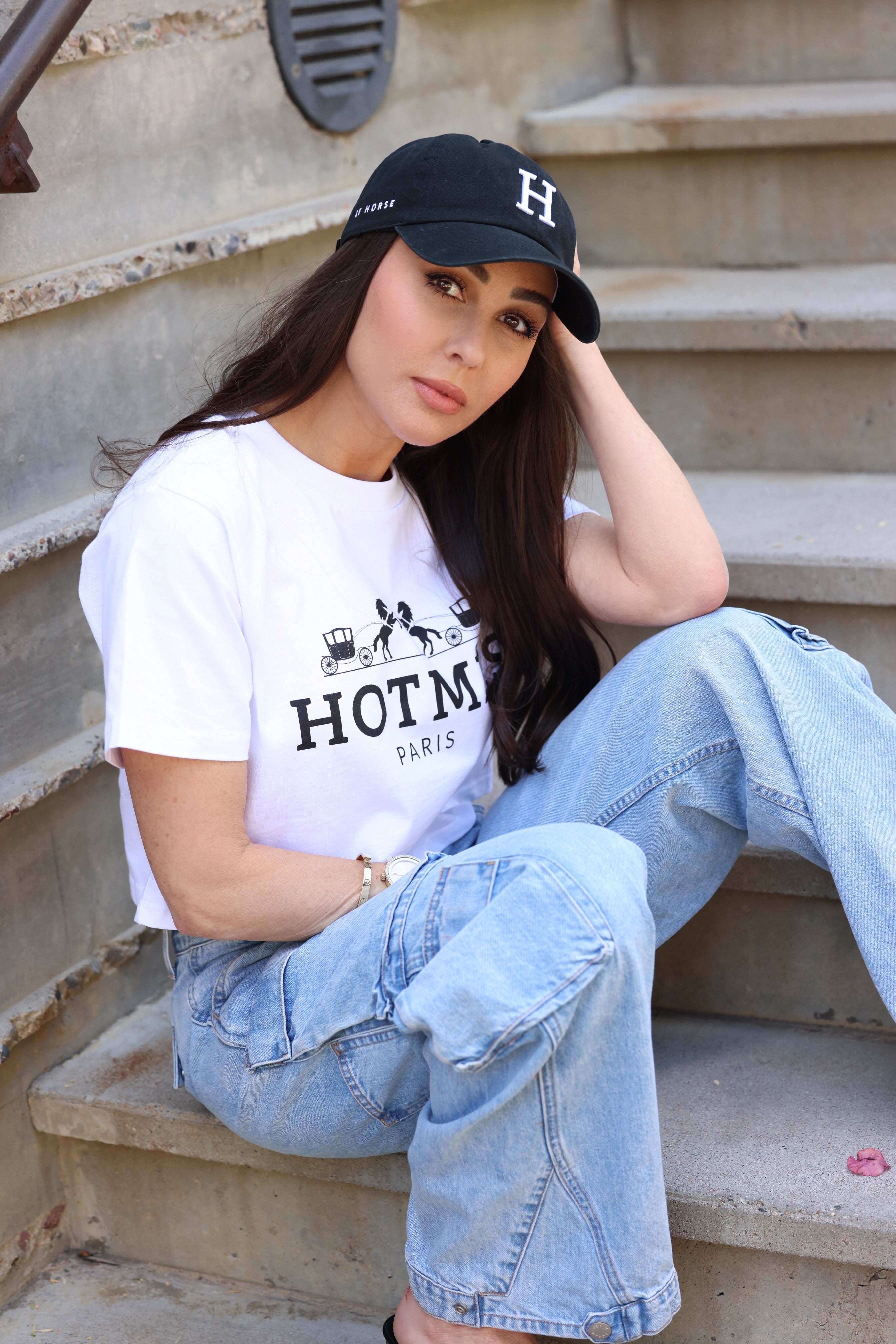 Le Horse Clean Up Cap - Black