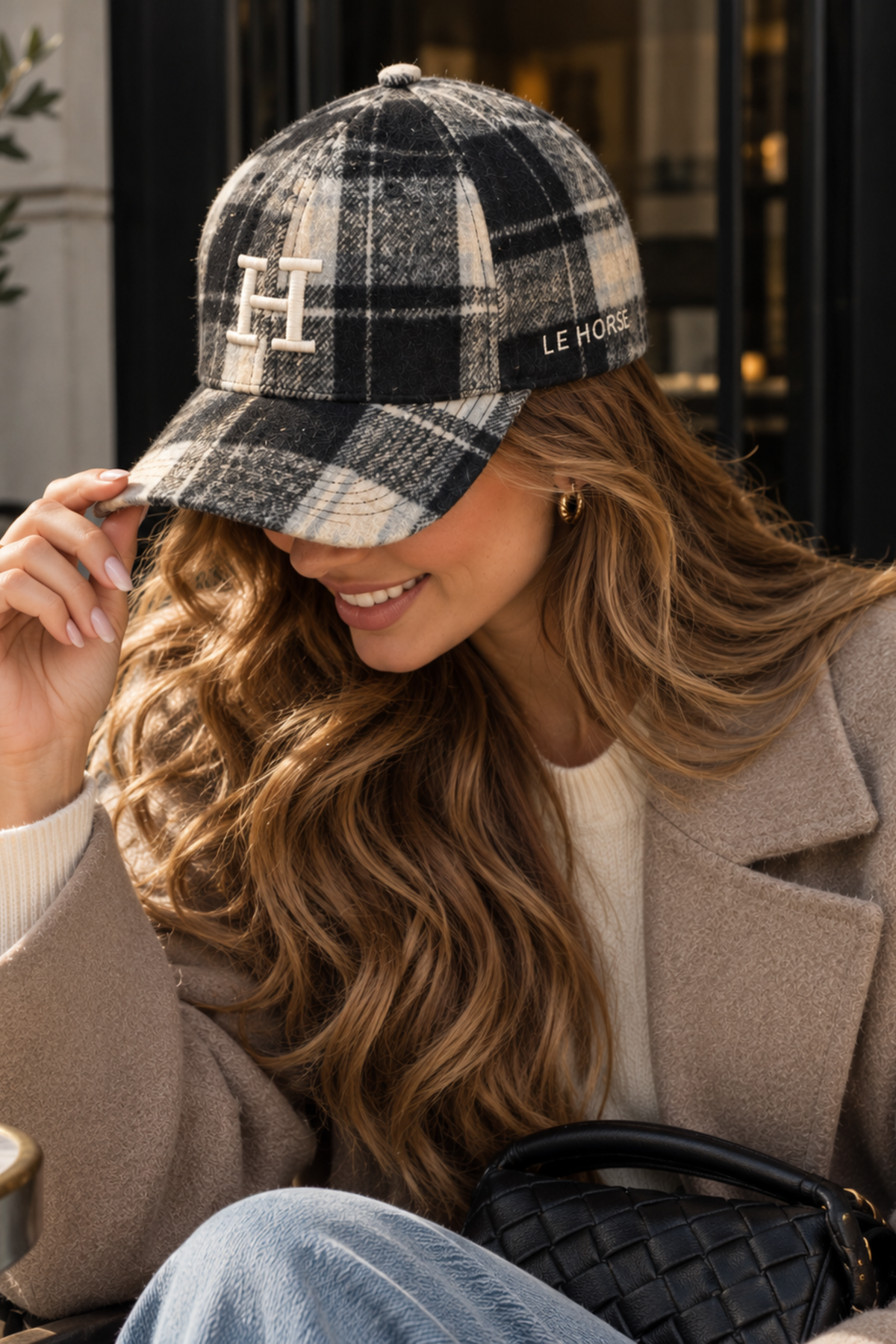 Le Horse Flannel Cap – Gray