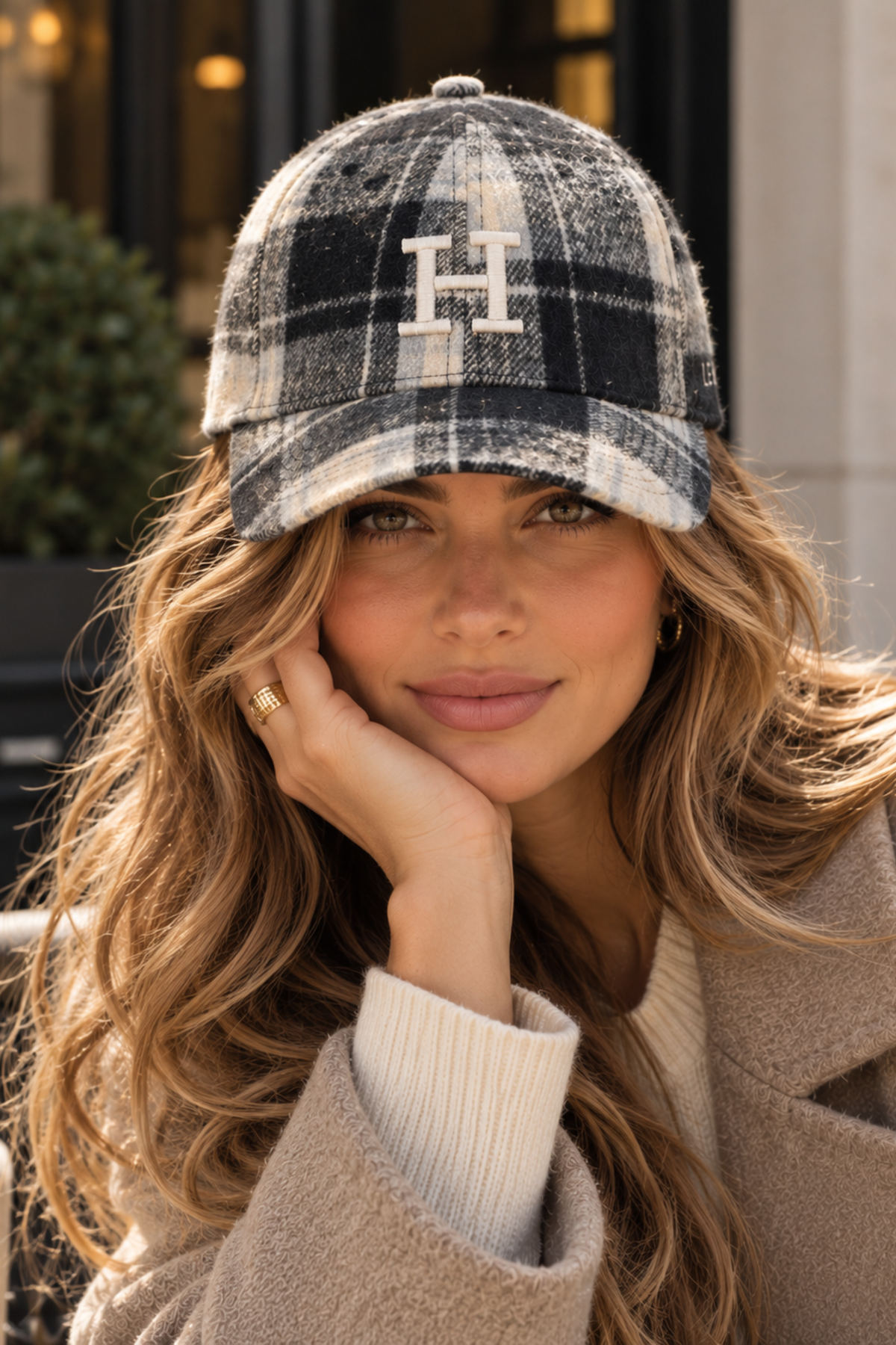 Le Horse Flannel Cap – Gray