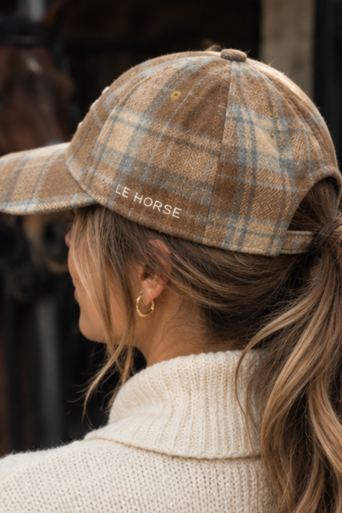 Le Horse Flannel Cap – Khaki
