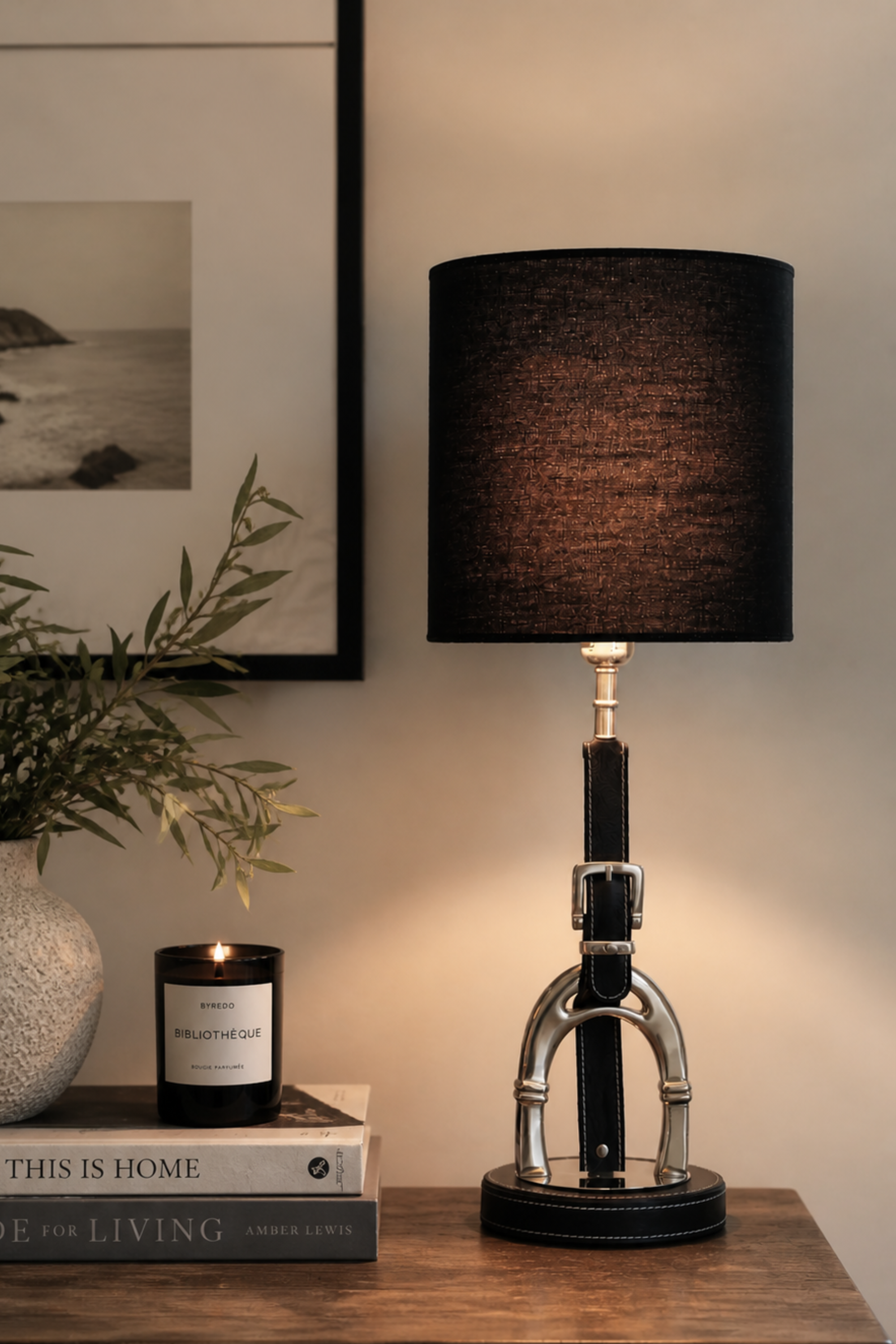 Linen Lampshade - Black